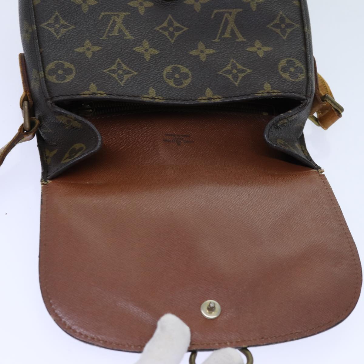 LOUIS VUITTON Monogram Saint Cloud MM Shoulder Bag M51243 LV 71218