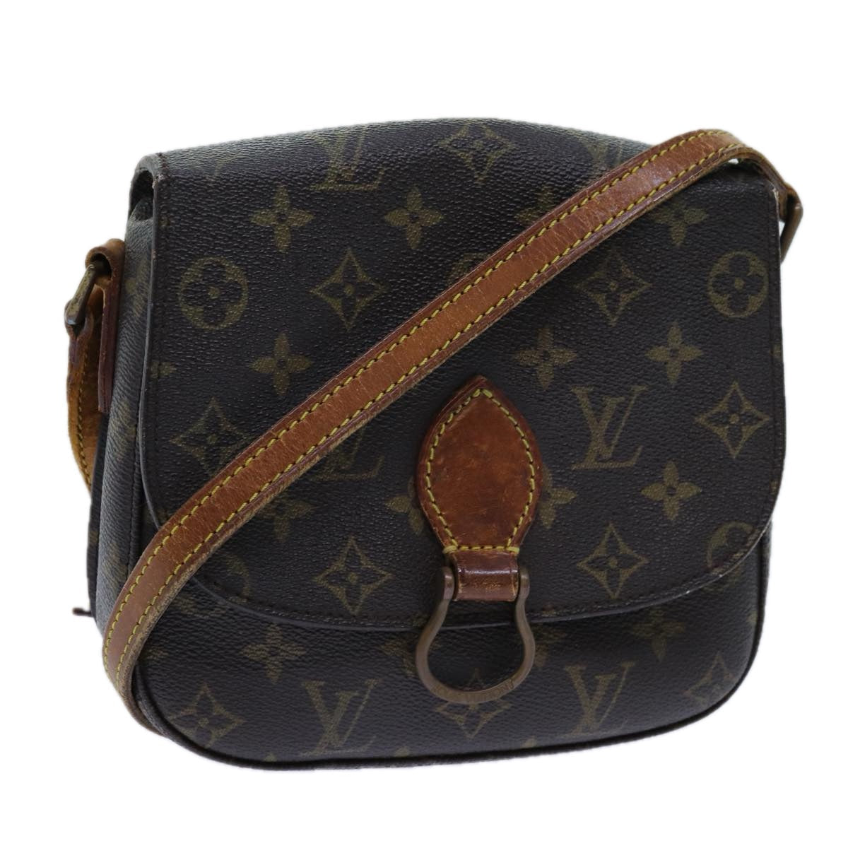 LOUIS VUITTON Monogram Saint Cloud MM Shoulder Bag M51243 LV 71218