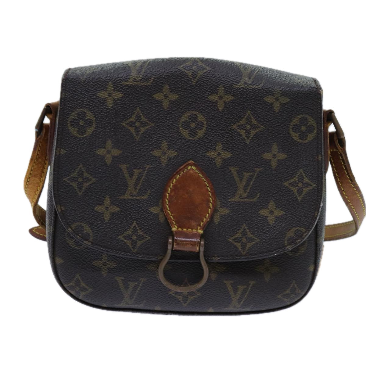 LOUIS VUITTON Monogram Saint Cloud MM Shoulder Bag M51243 LV 71218
