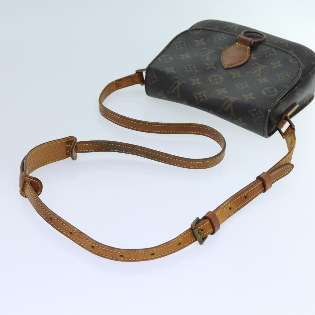 LOUIS VUITTON Monogram Saint Cloud MM Shoulder Bag M51243 LV 71218