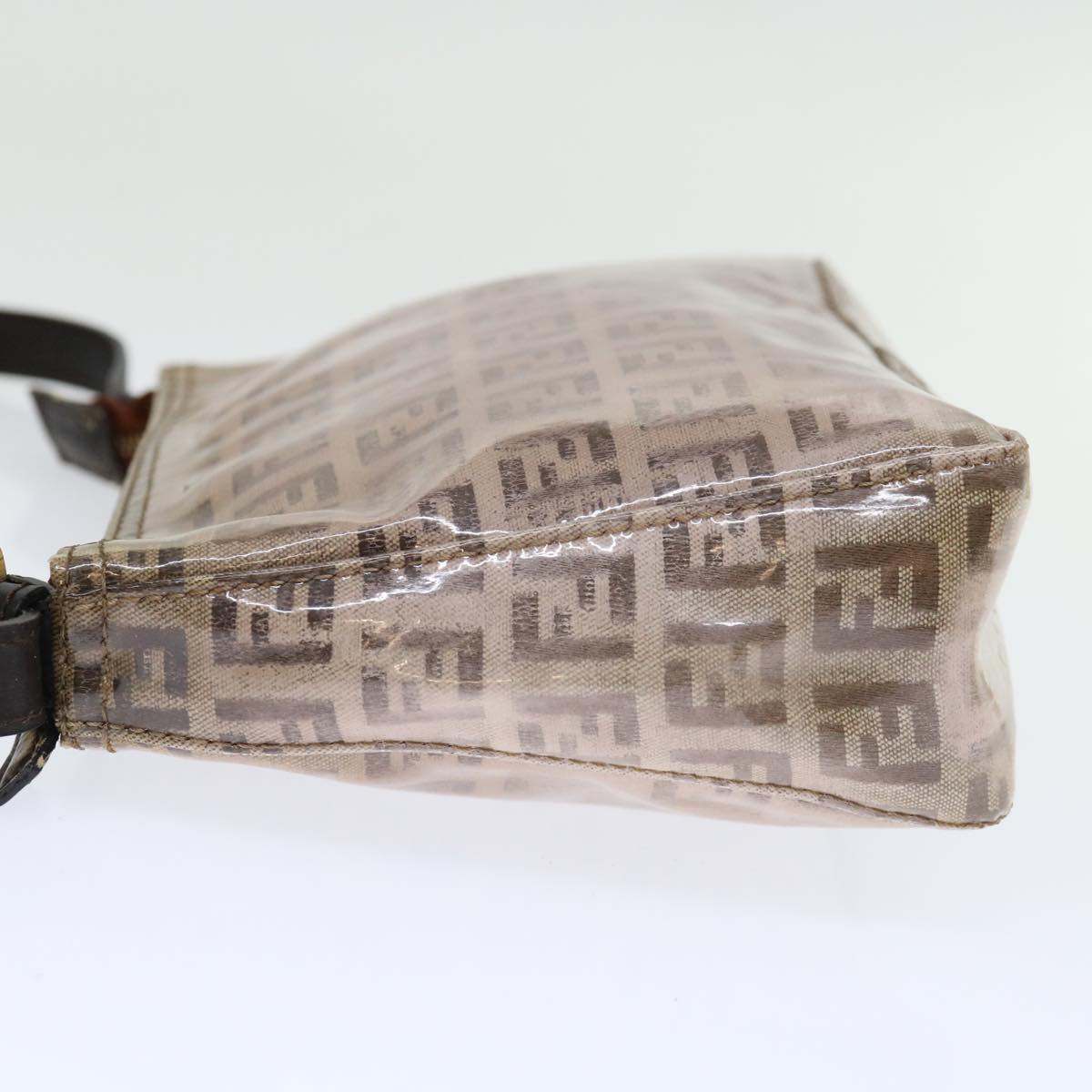 Luxury Fendi Zucchino Canvas Accessory Pouch Coated Canvas Beige71230