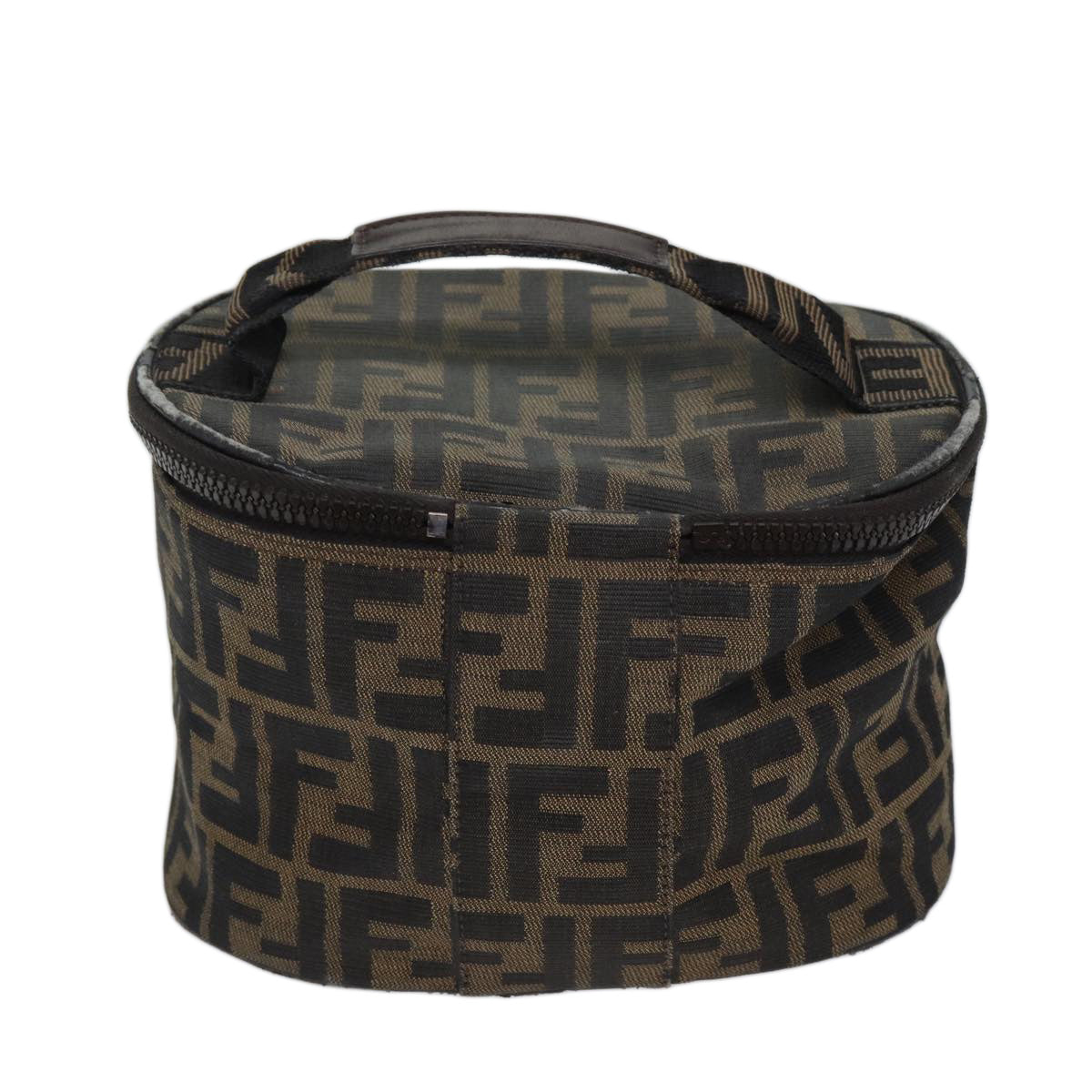 Luxury Fendi Zucca Canvas Vanity Cosmetic Pouch Brown71232
