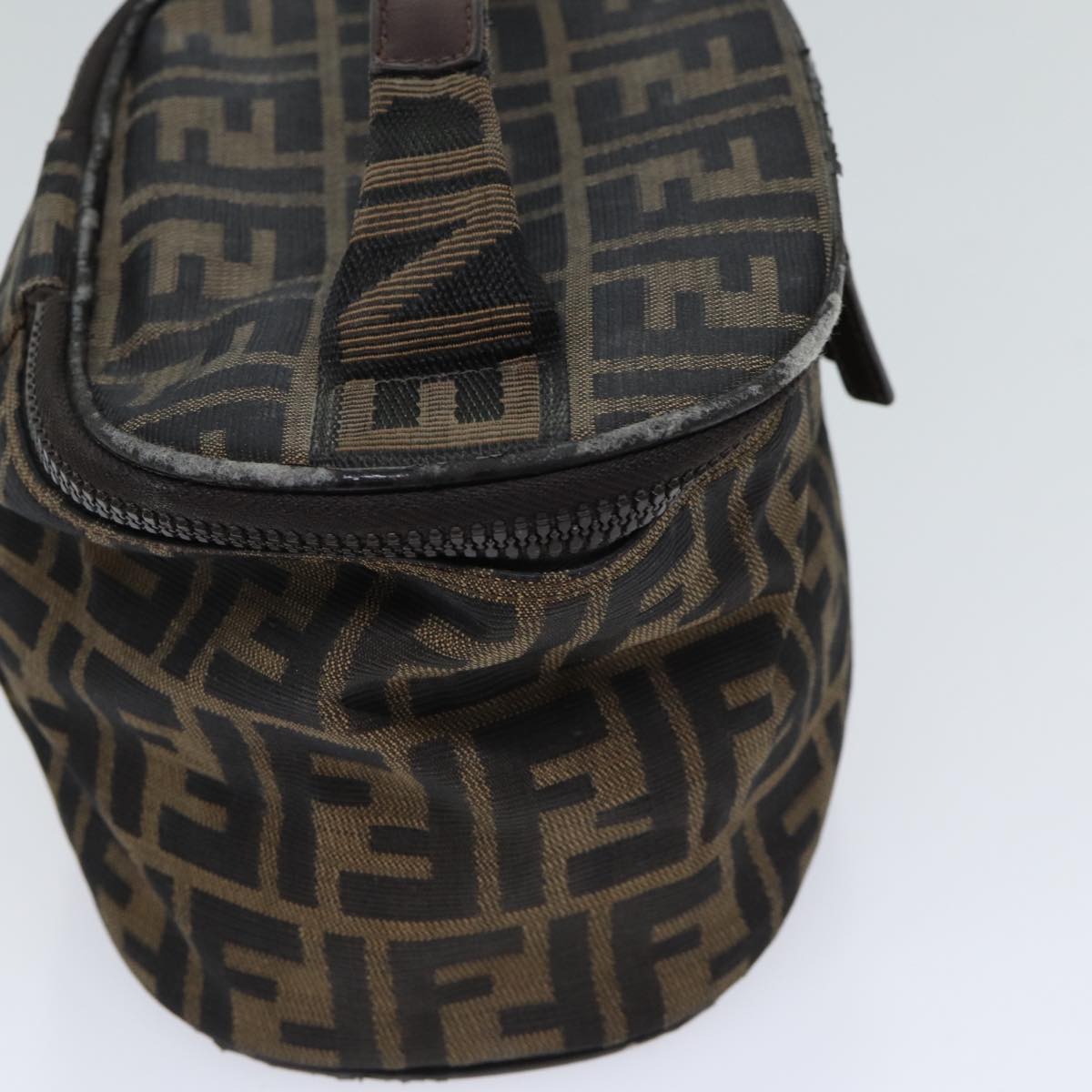 Luxury Fendi Zucca Canvas Vanity Cosmetic Pouch Brown71232