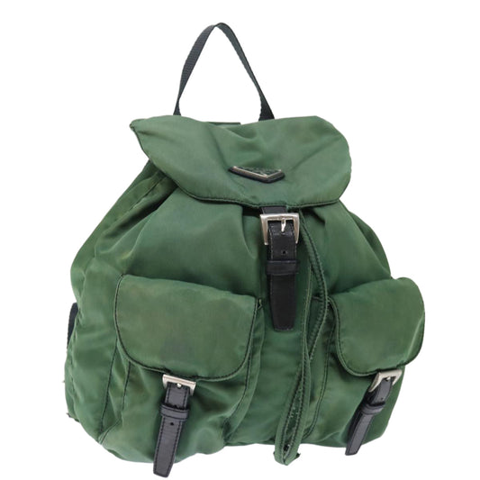 Luxury PradaBackpack Nylon Green 71296