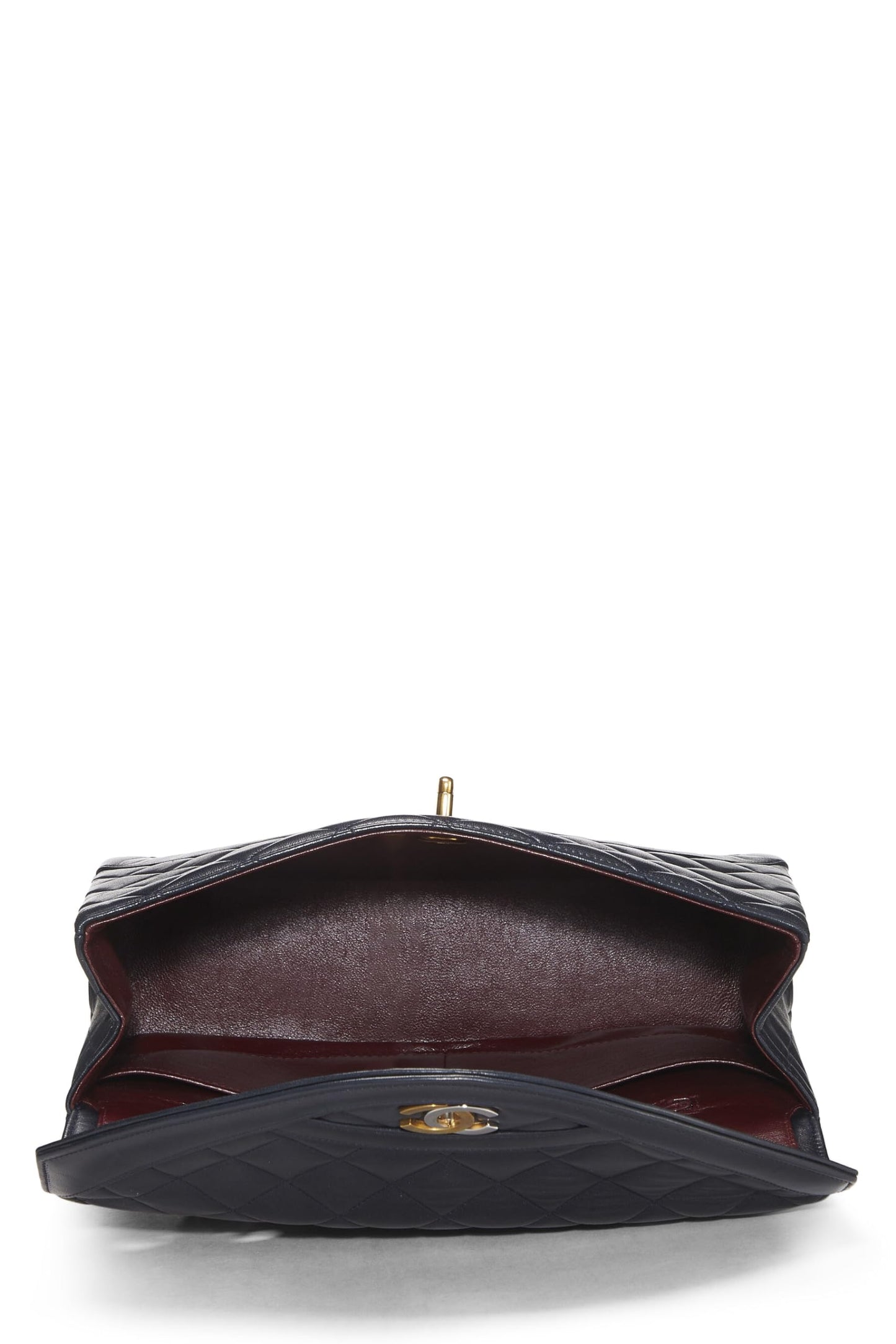 Chanel,  Navy Quilted Lambskin Paris Limited Flap Medium, Navy