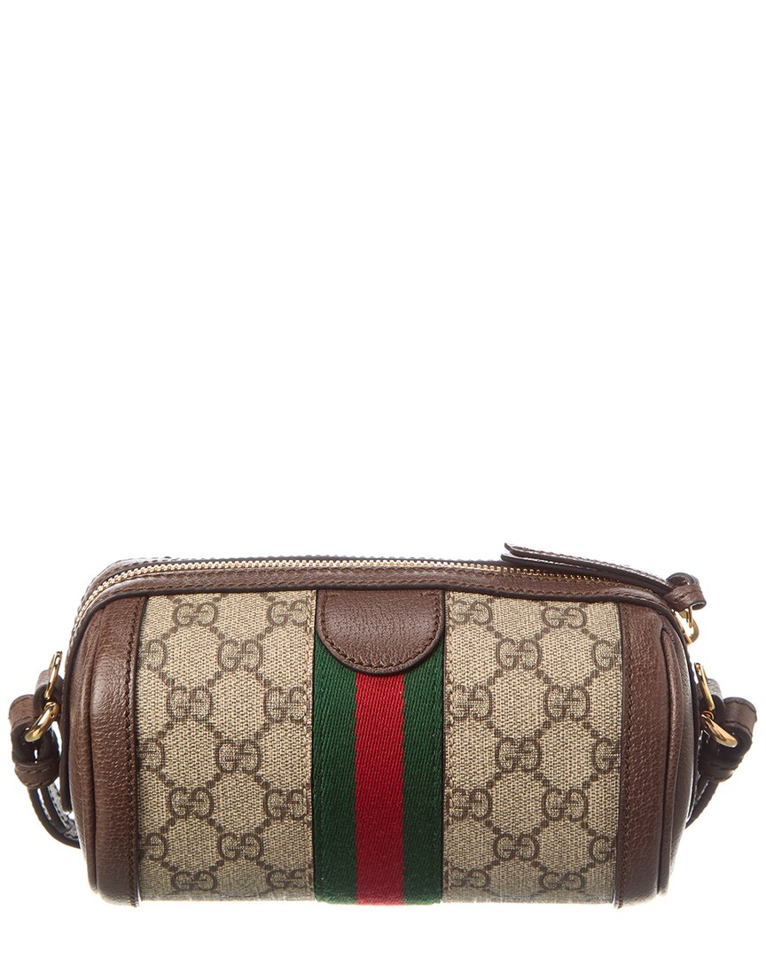 Luxury Gucci Trending 2025 Ophidia Mini GG Supreme Canvas & Leather Shoulder Bag