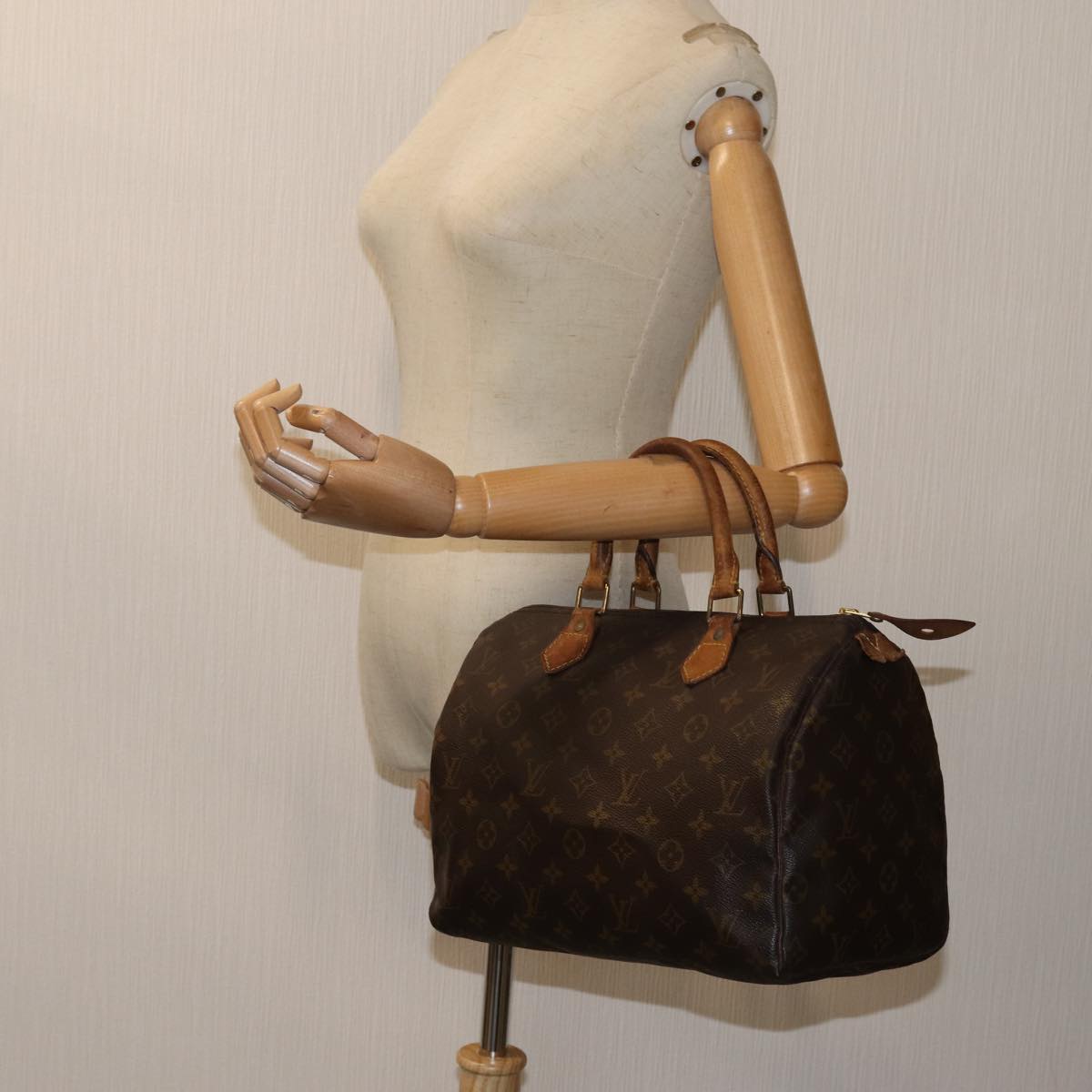 LOUIS VUITTON Monogram Speedy 30 Hand Bag M41526 LV 71383