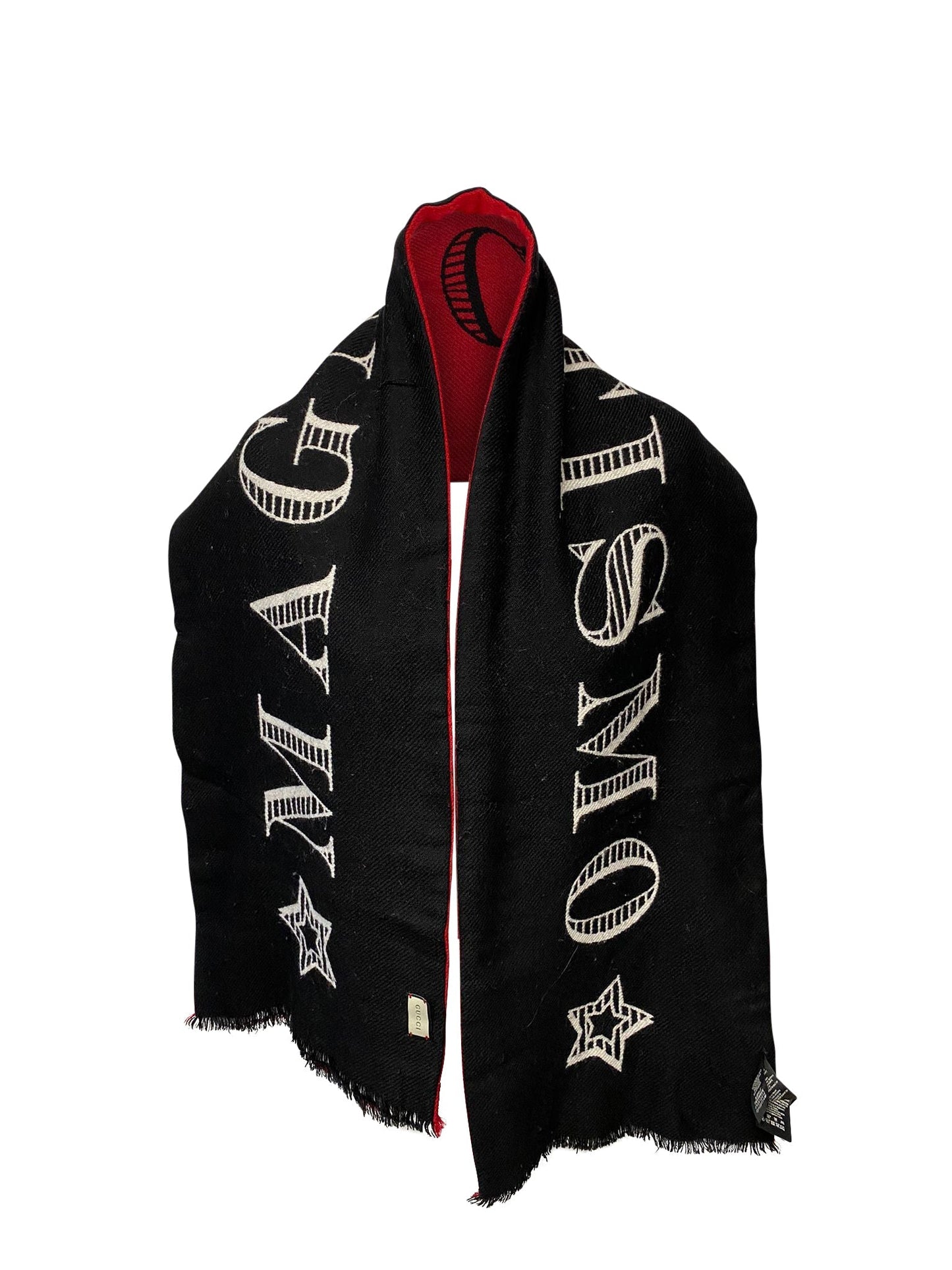 Luxury Gucci Trending 2025 Magnetismo Scarf in Red Wool