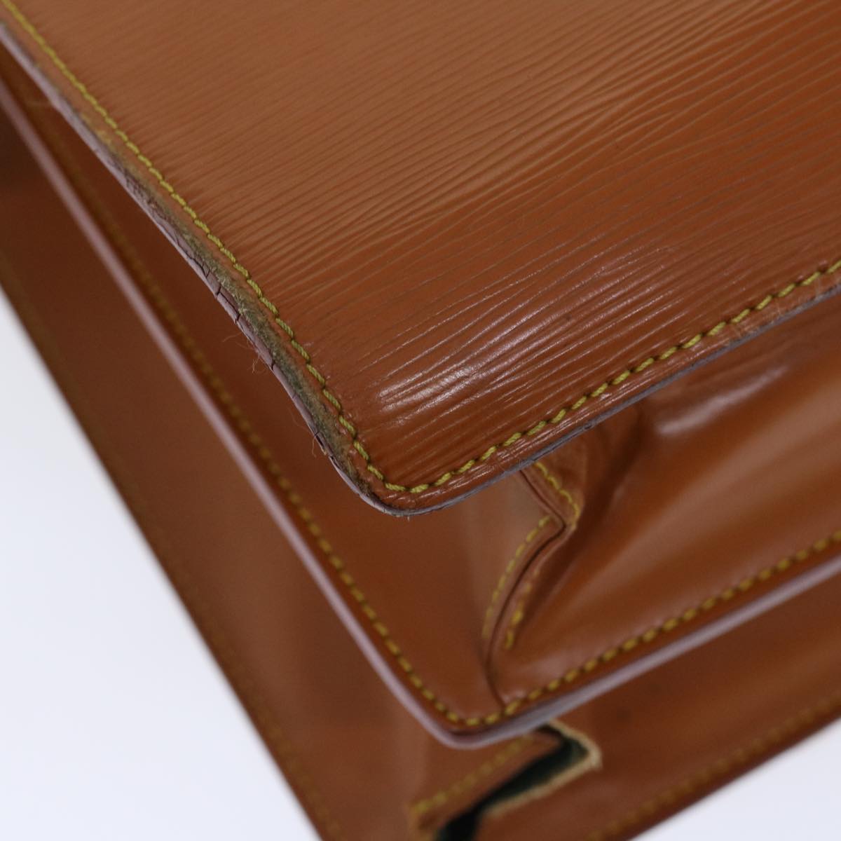 LOUIS VUITTON Epi Serviette Fermoir Business Bag Brown M54358 LV 71442