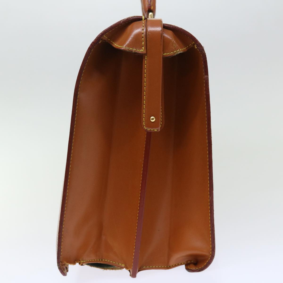 LOUIS VUITTON Epi Serviette Fermoir Business Bag Brown M54358 LV 71442