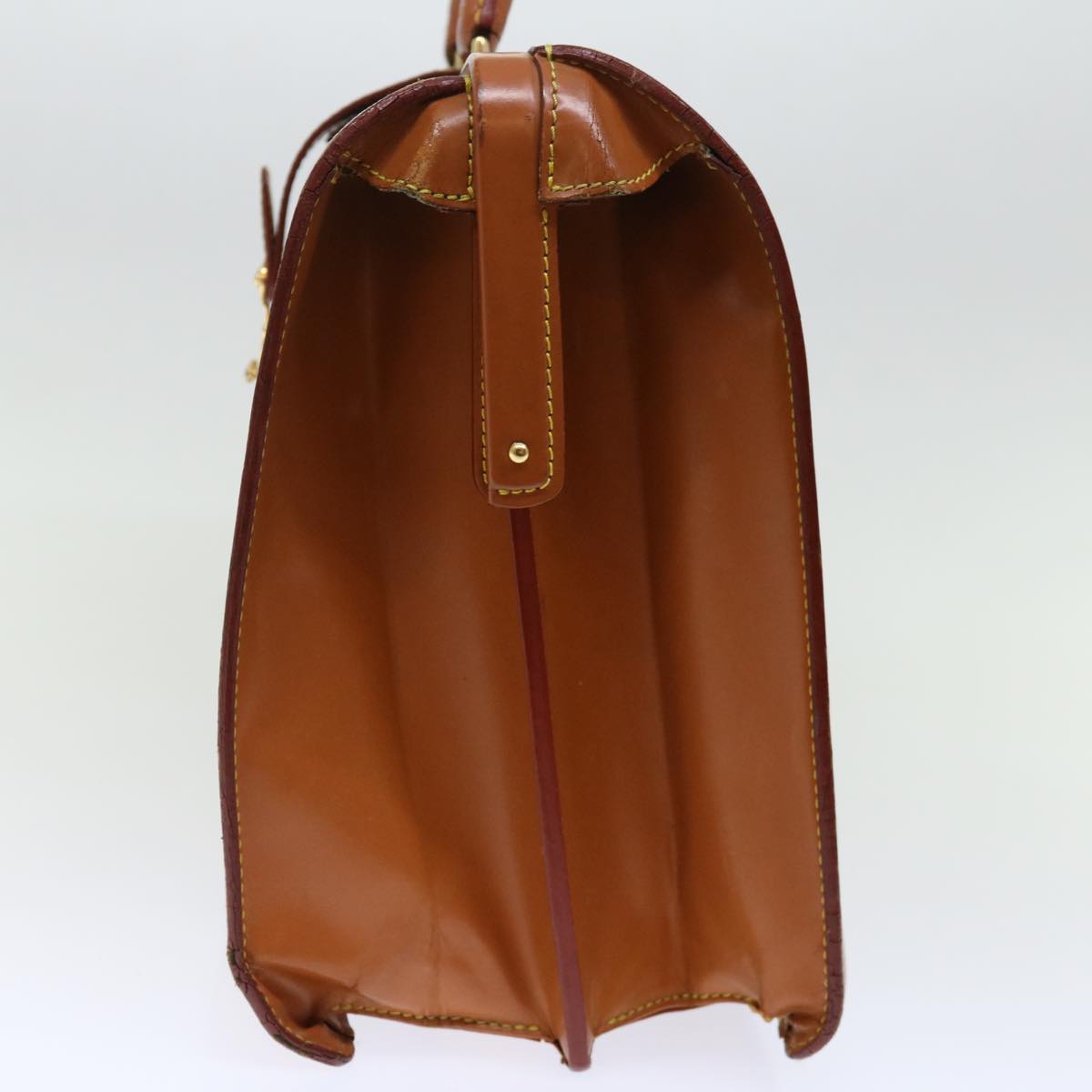 LOUIS VUITTON Epi Serviette Fermoir Business Bag Brown M54358 LV 71442