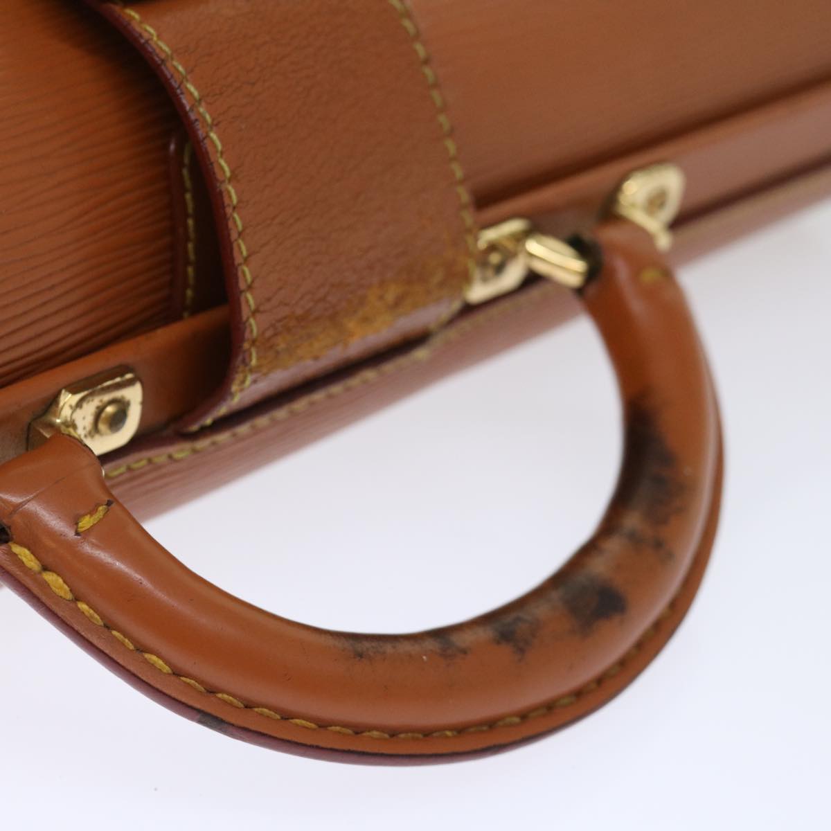 LOUIS VUITTON Epi Serviette Fermoir Business Bag Brown M54358 LV 71442