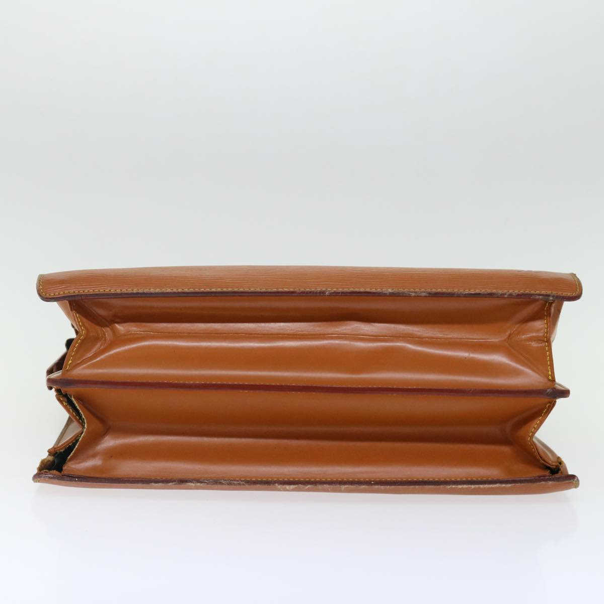 LOUIS VUITTON Epi Serviette Fermoir Business Bag Brown M54358 LV 71442