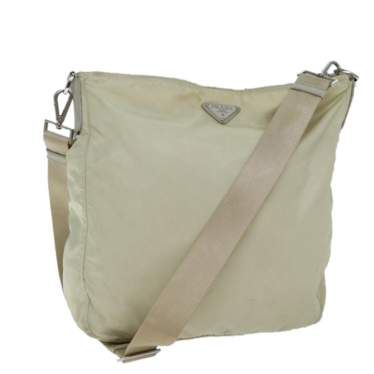 Luxury PradaShoulder Bag Nylon Cream 71503