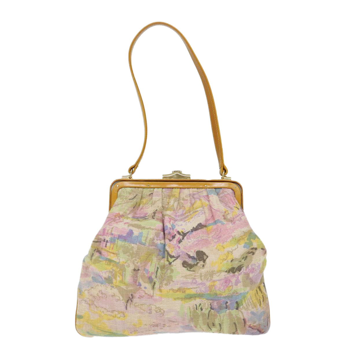 Luxury Fendi Hand Bag Canvas Beige Pink71568