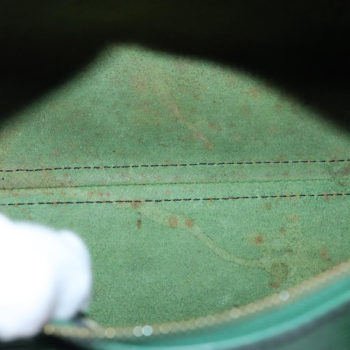 LOUIS VUITTON Epi Speedy 25 Hand Bag Borneo Green M43014 LV 71659