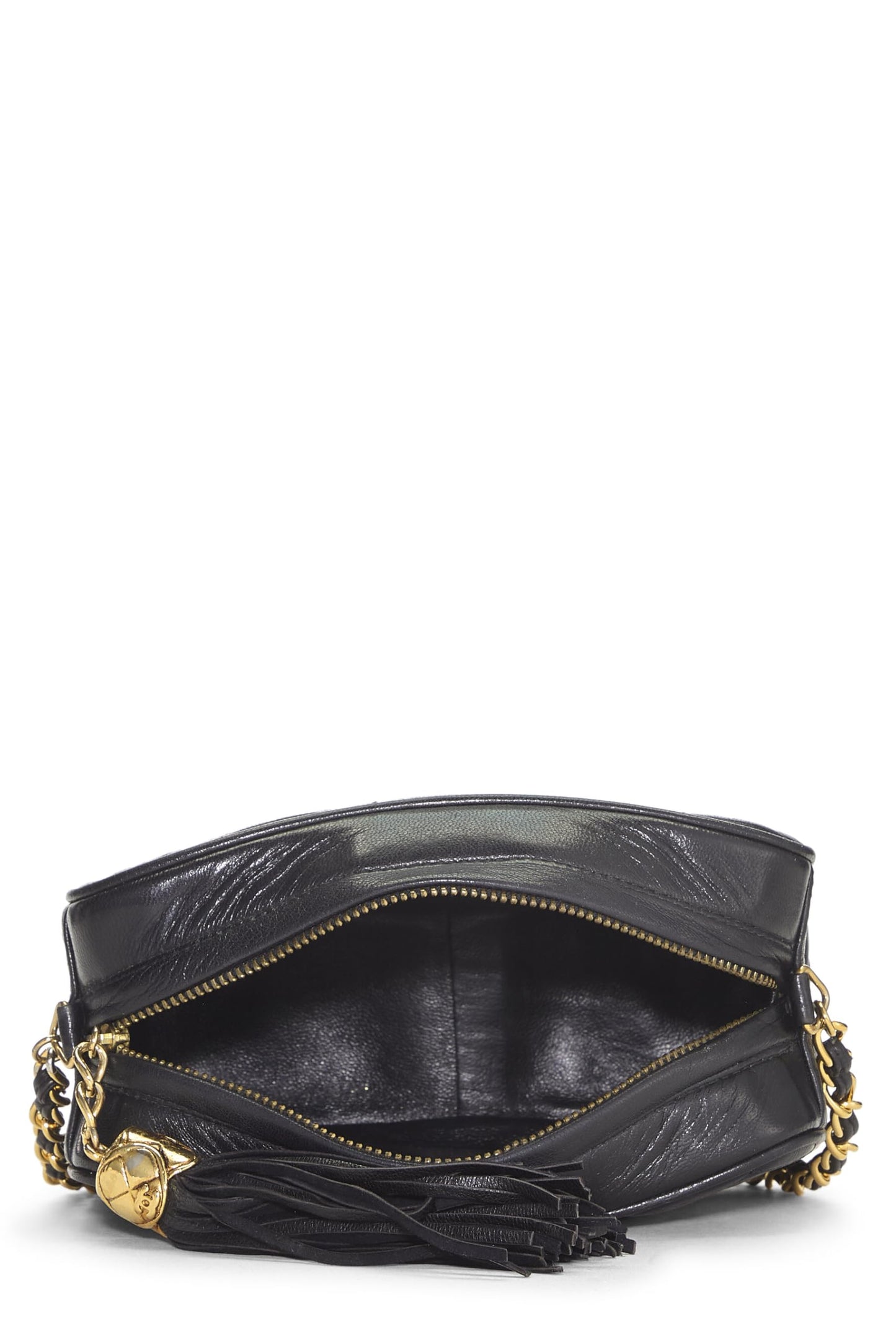 Chanel,  Black Lambskin 'CC' Camera Bag Mini, Black