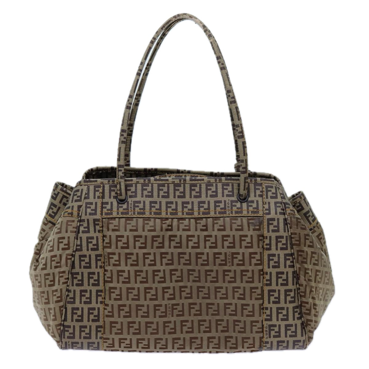 Luxury Fendi Zucchino Canvas Hand Bag Beige71826