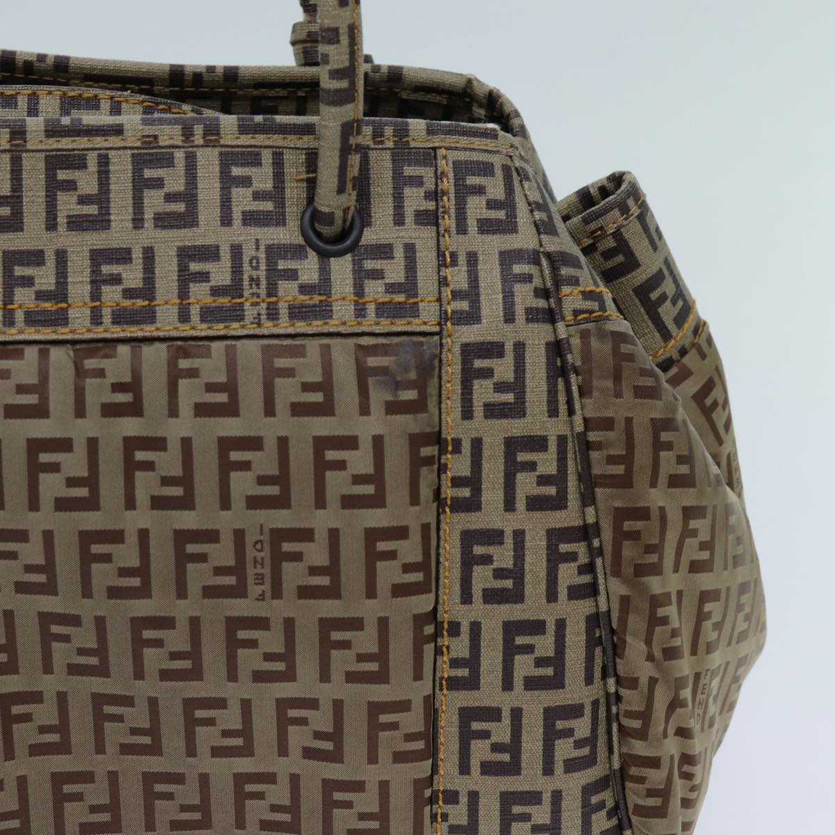 Luxury Fendi Zucchino Canvas Hand Bag Beige71826