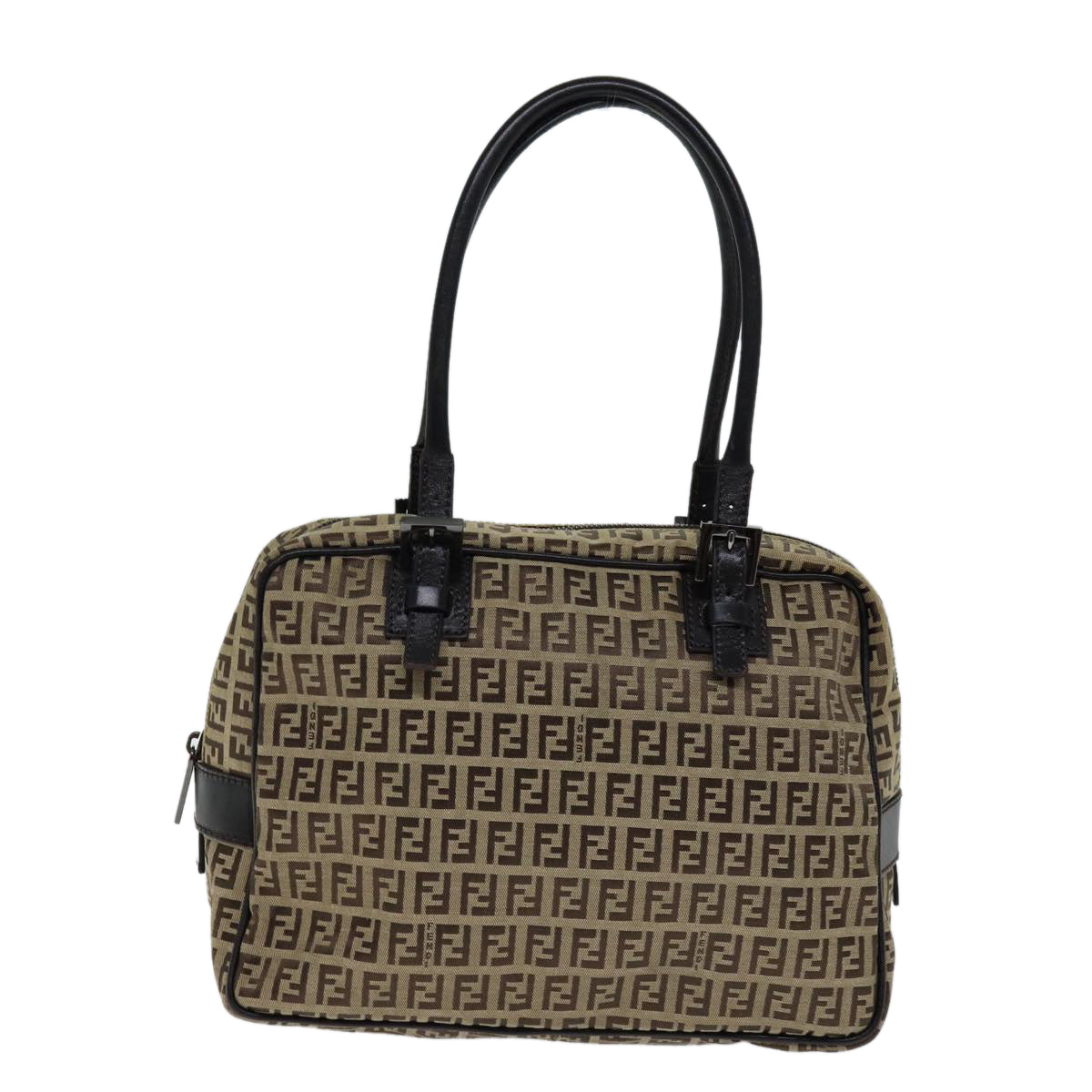 Luxury Fendi Zucchino Canvas Hand Bag Beige71830