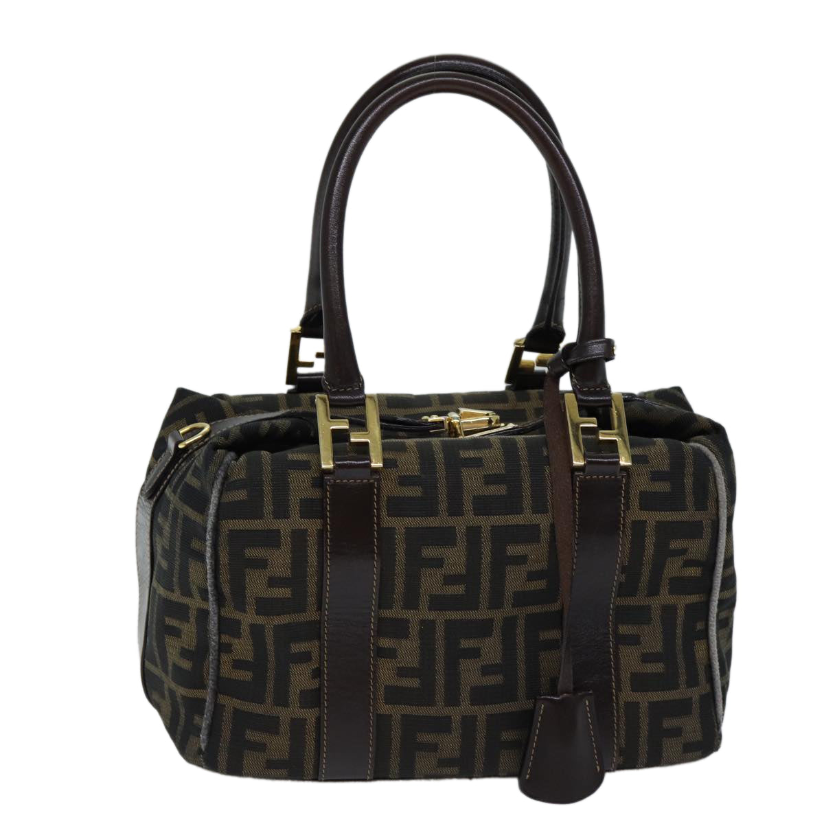 Luxury Fendi Zucca Canvas Hand Bag Brown Black71831