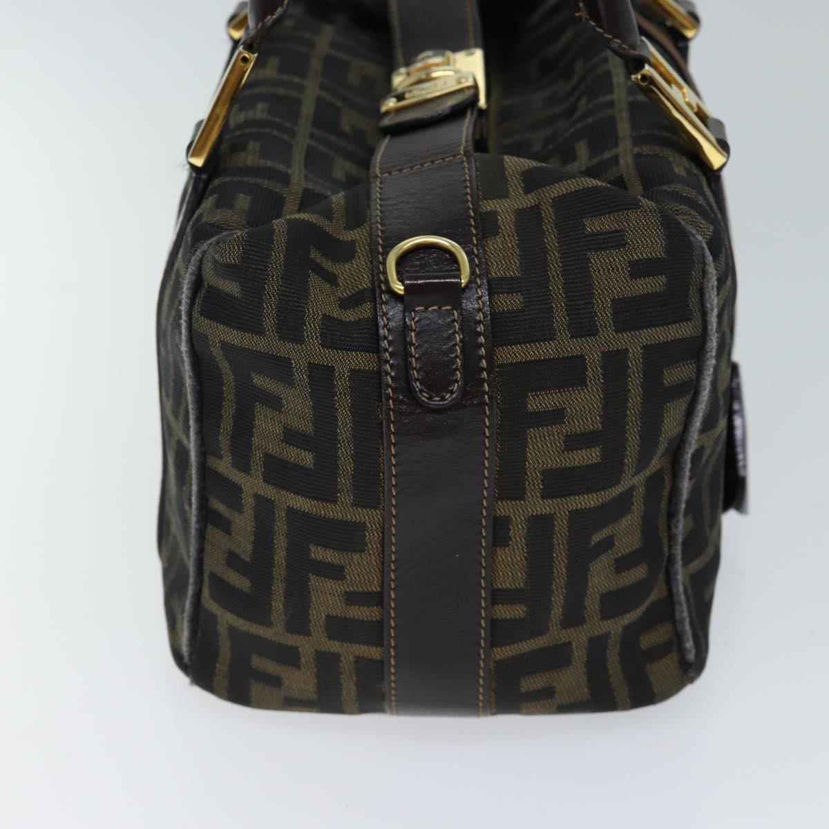 Luxury Fendi Zucca Canvas Hand Bag Brown Black71831