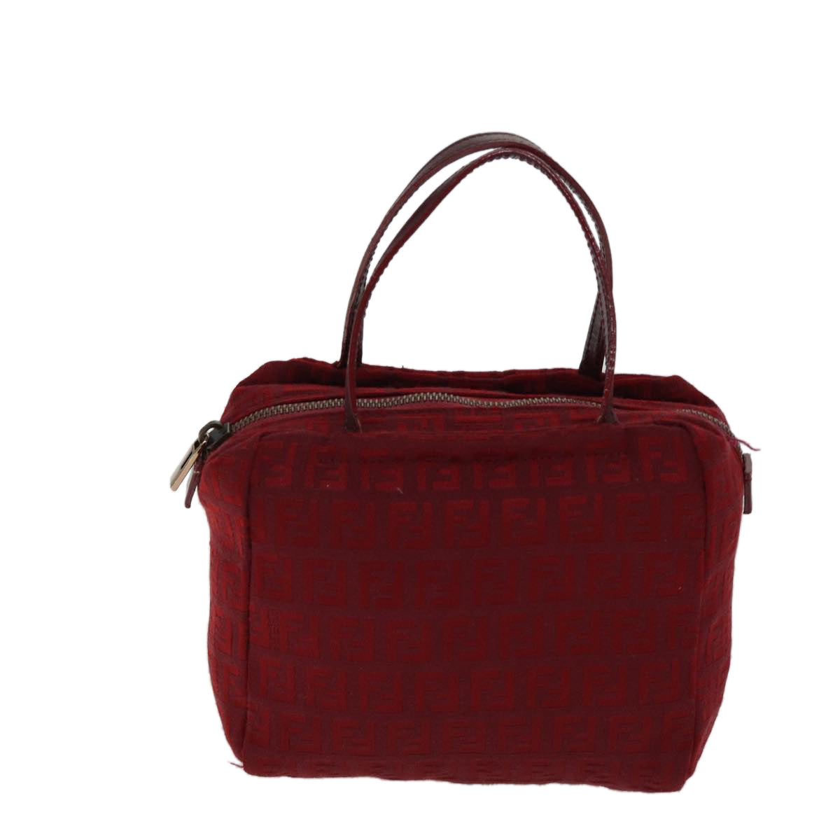 Luxury Fendi Zucchino Canvas Hand Bag Red71832