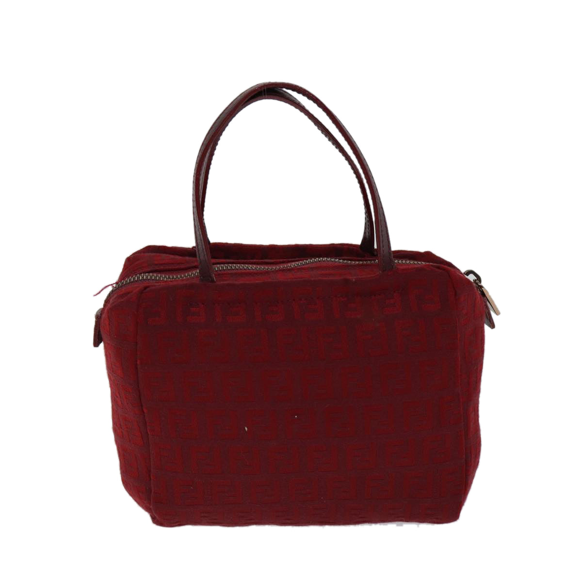Luxury Fendi Zucchino Canvas Hand Bag Red71832