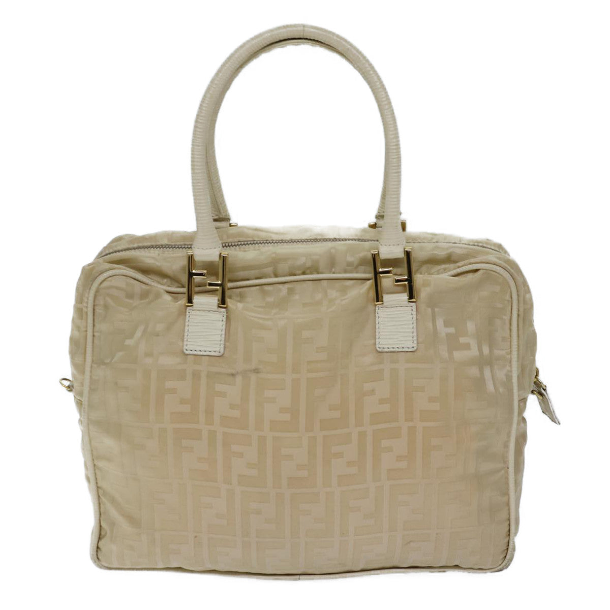 Luxury Fendi Zucca Canvas Hand Bag Nylon 2way Beige71835