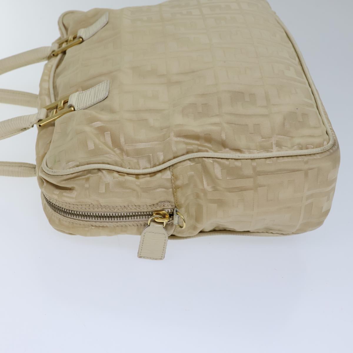 Luxury Fendi Zucca Canvas Hand Bag Nylon 2way Beige71835