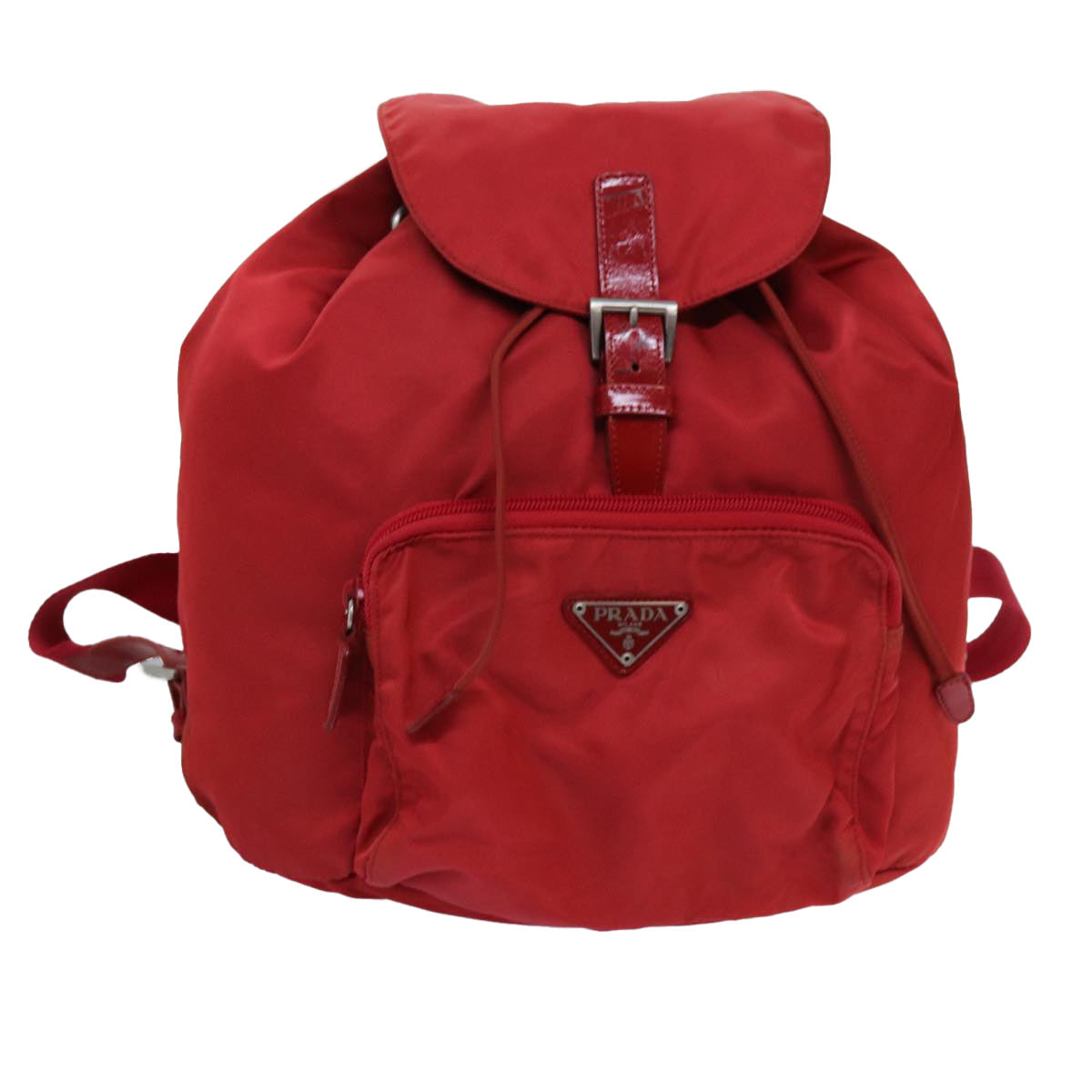 Luxury PradaBackpack Nylon Red 71860