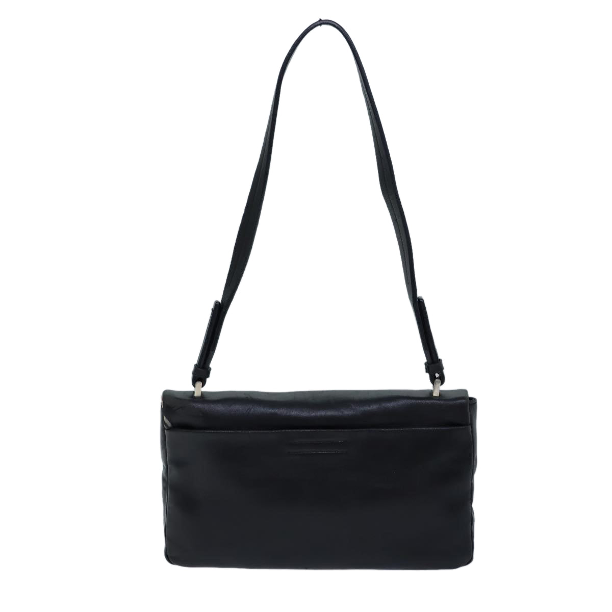 Luxury PradaShoulder Bag Leather Black 71914