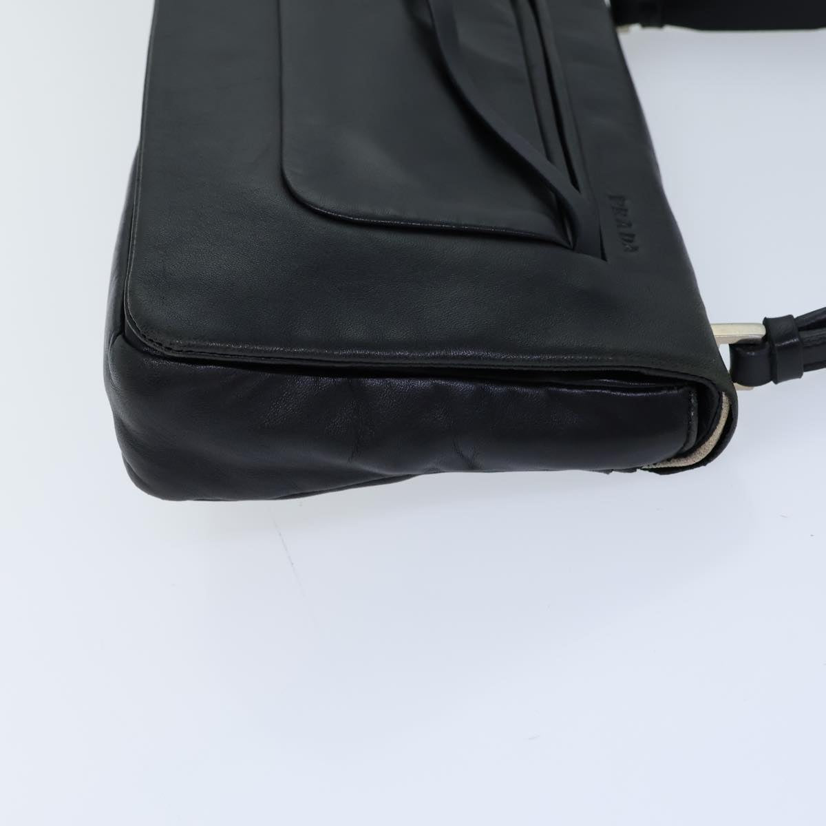 Luxury PradaShoulder Bag Leather Black 71914