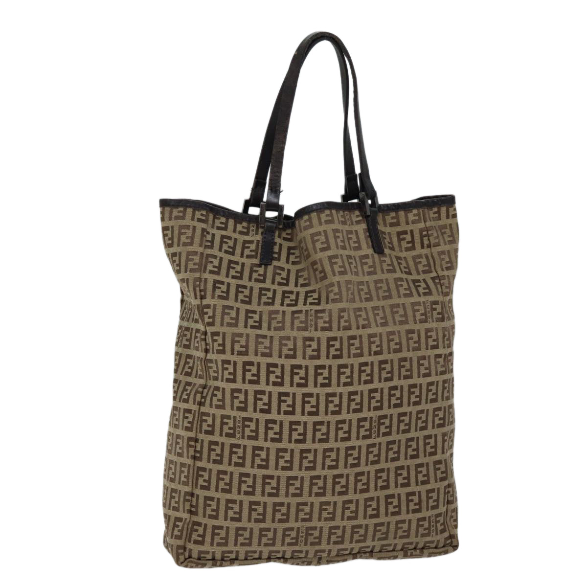 Luxury Fendi Zucchino Canvas Tote Bag Beige71920