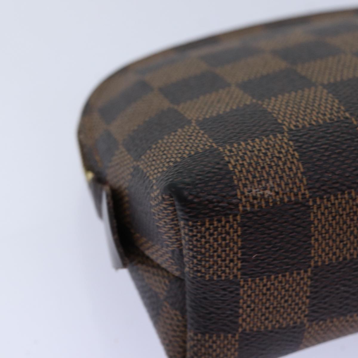 LOUIS VUITTON Damier Ebene Pochette Cosmetic PM Pouch N47516 LV 71944