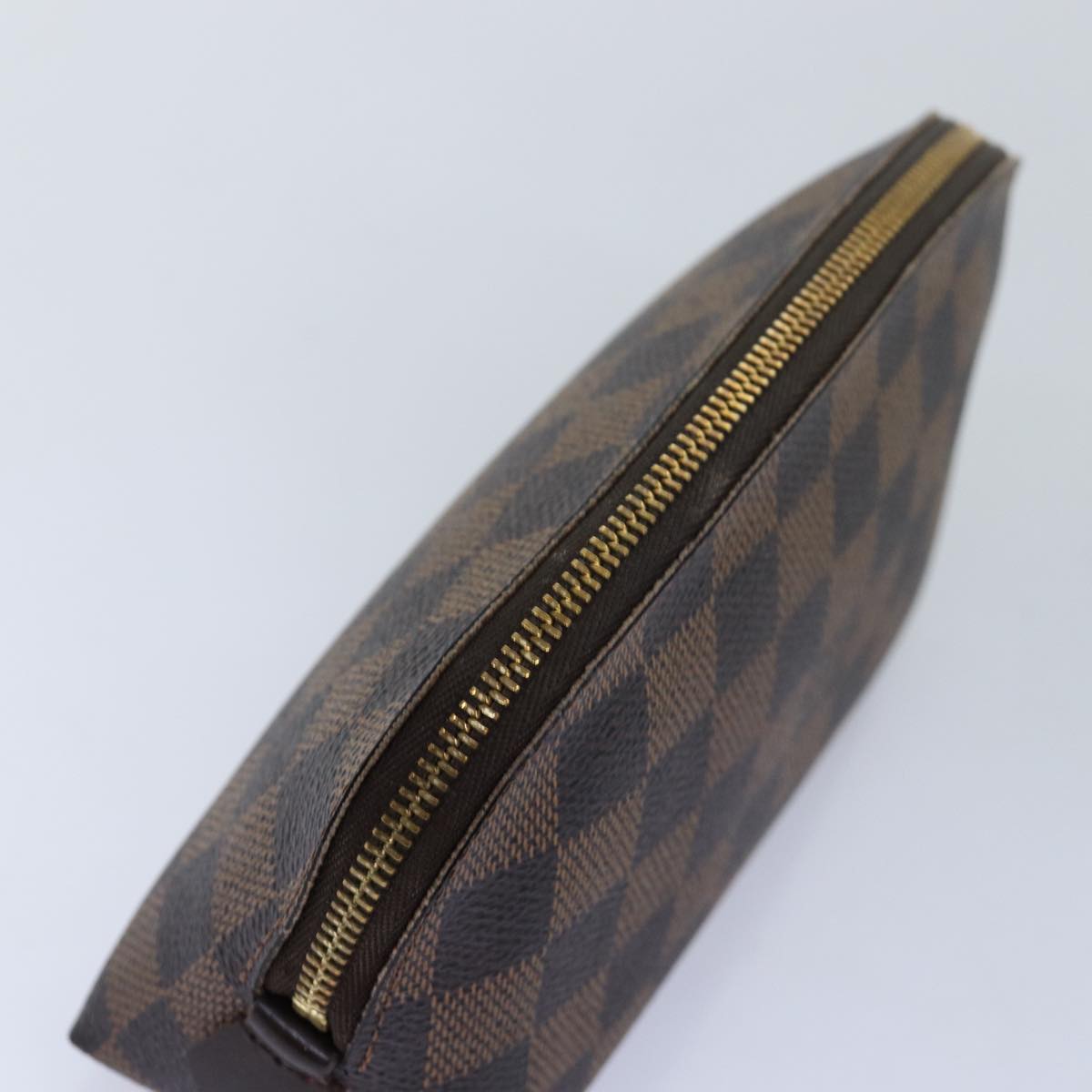LOUIS VUITTON Damier Ebene Pochette Cosmetic PM Pouch N47516 LV 71944
