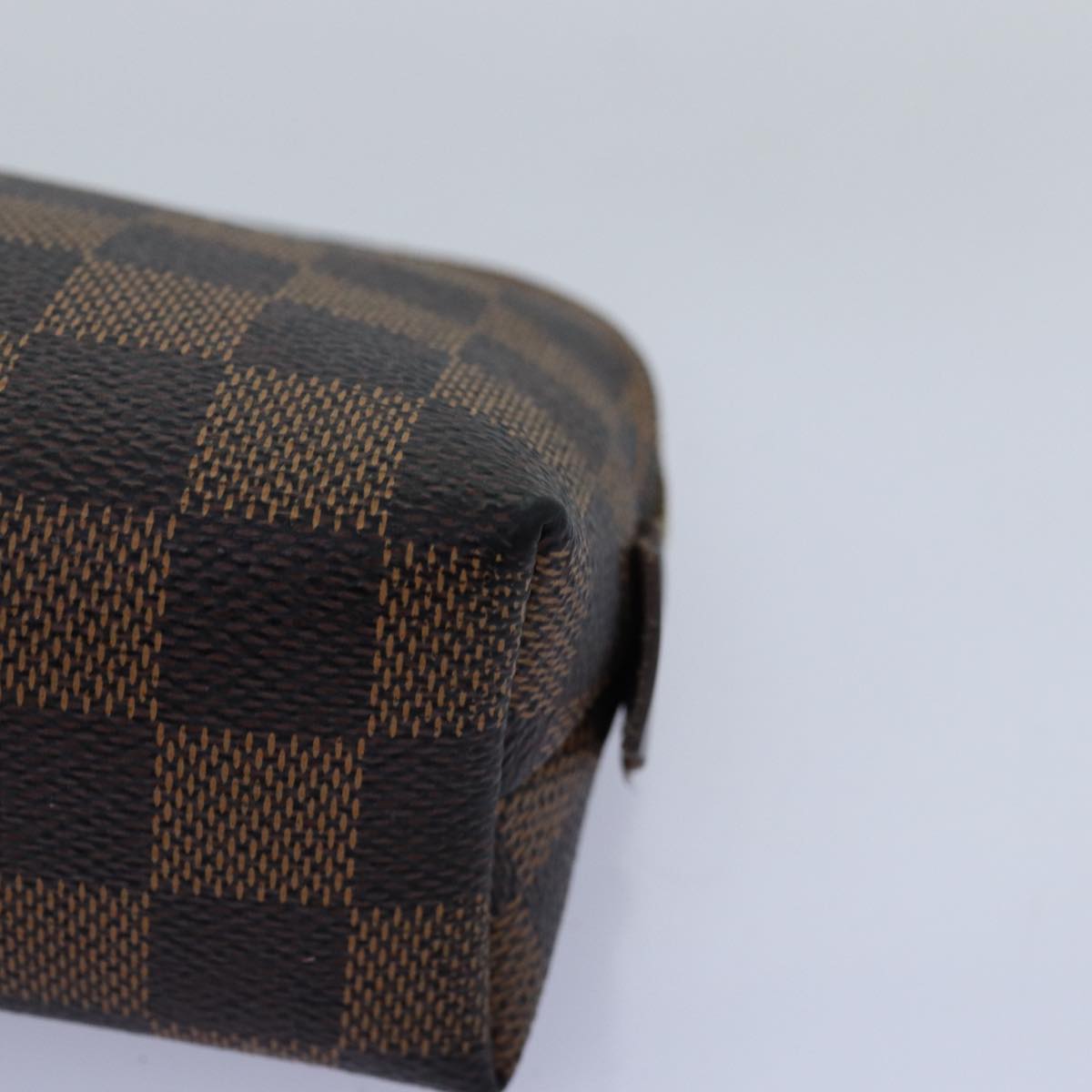 LOUIS VUITTON Damier Ebene Pochette Cosmetic PM Pouch N47516 LV 71944