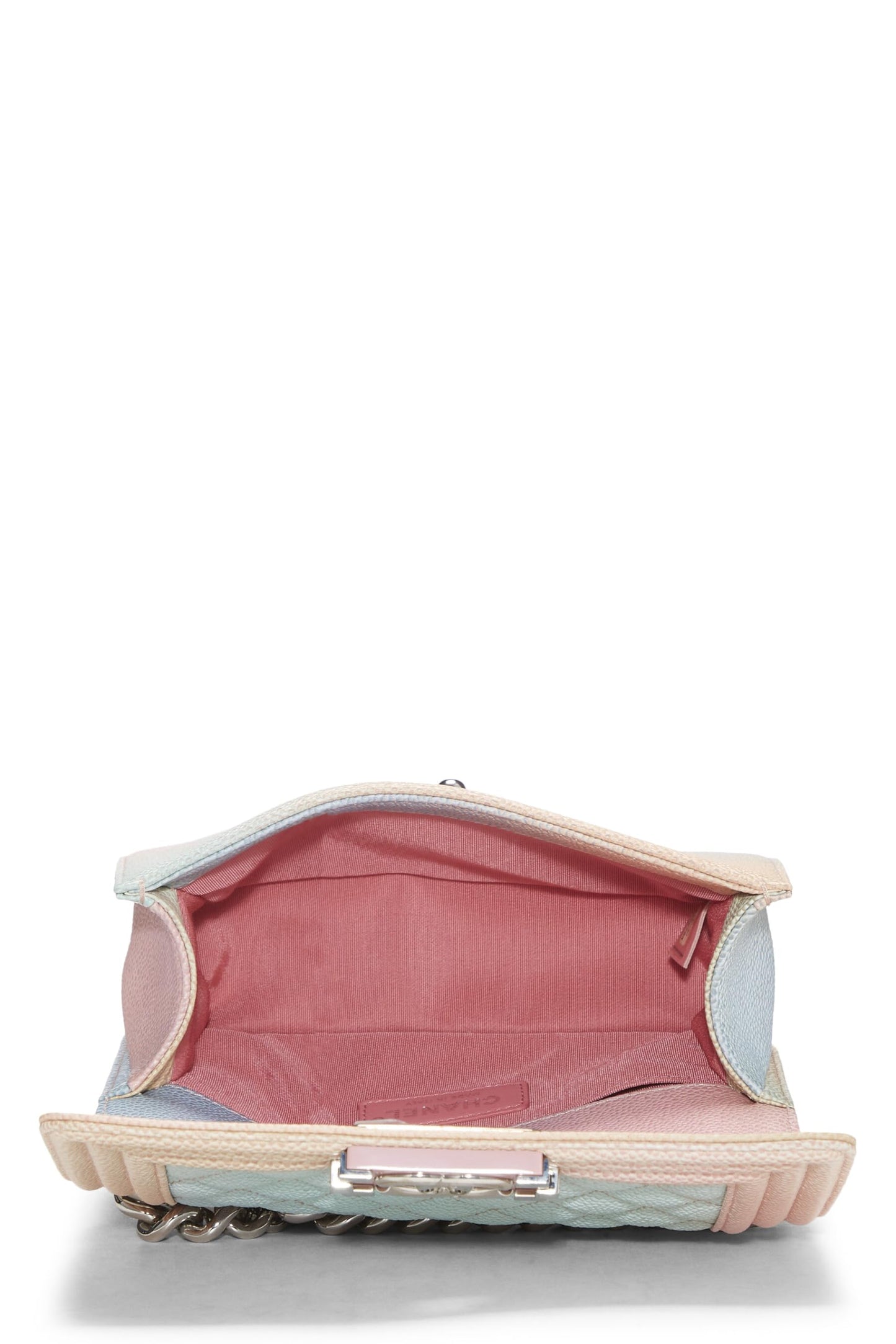Chanel,  Rainbow Quilted Caviar Boy Bag Small, Pink