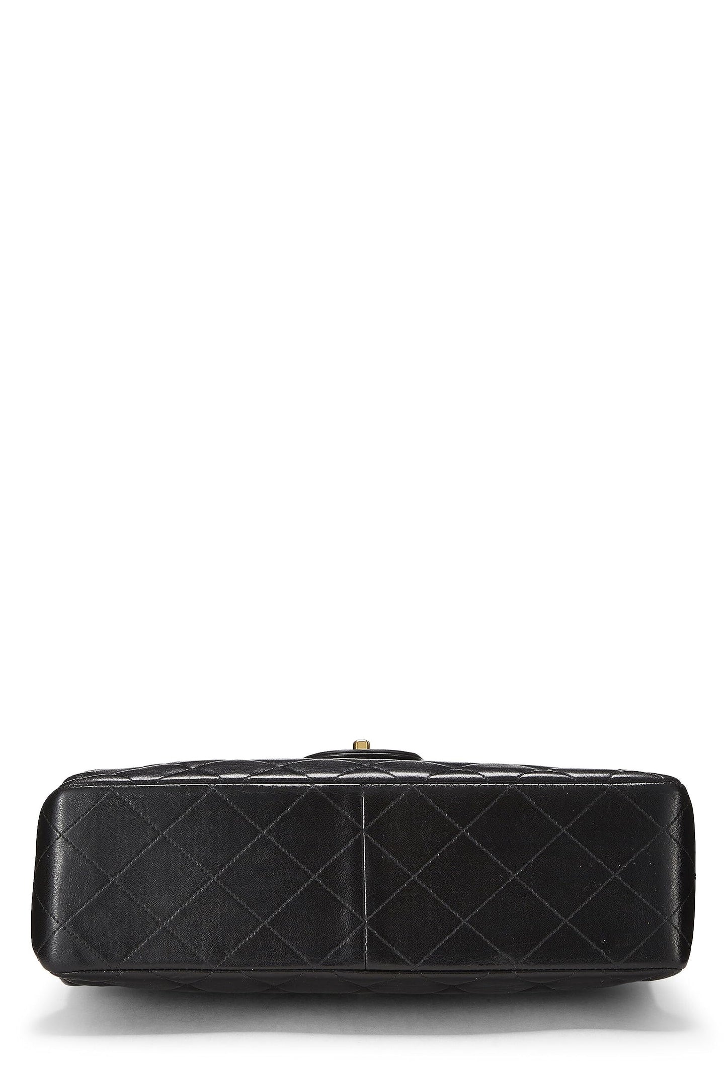 Chanel,  Black Quilted Lambskin Double Sided Classic Flap Jumbo, Black