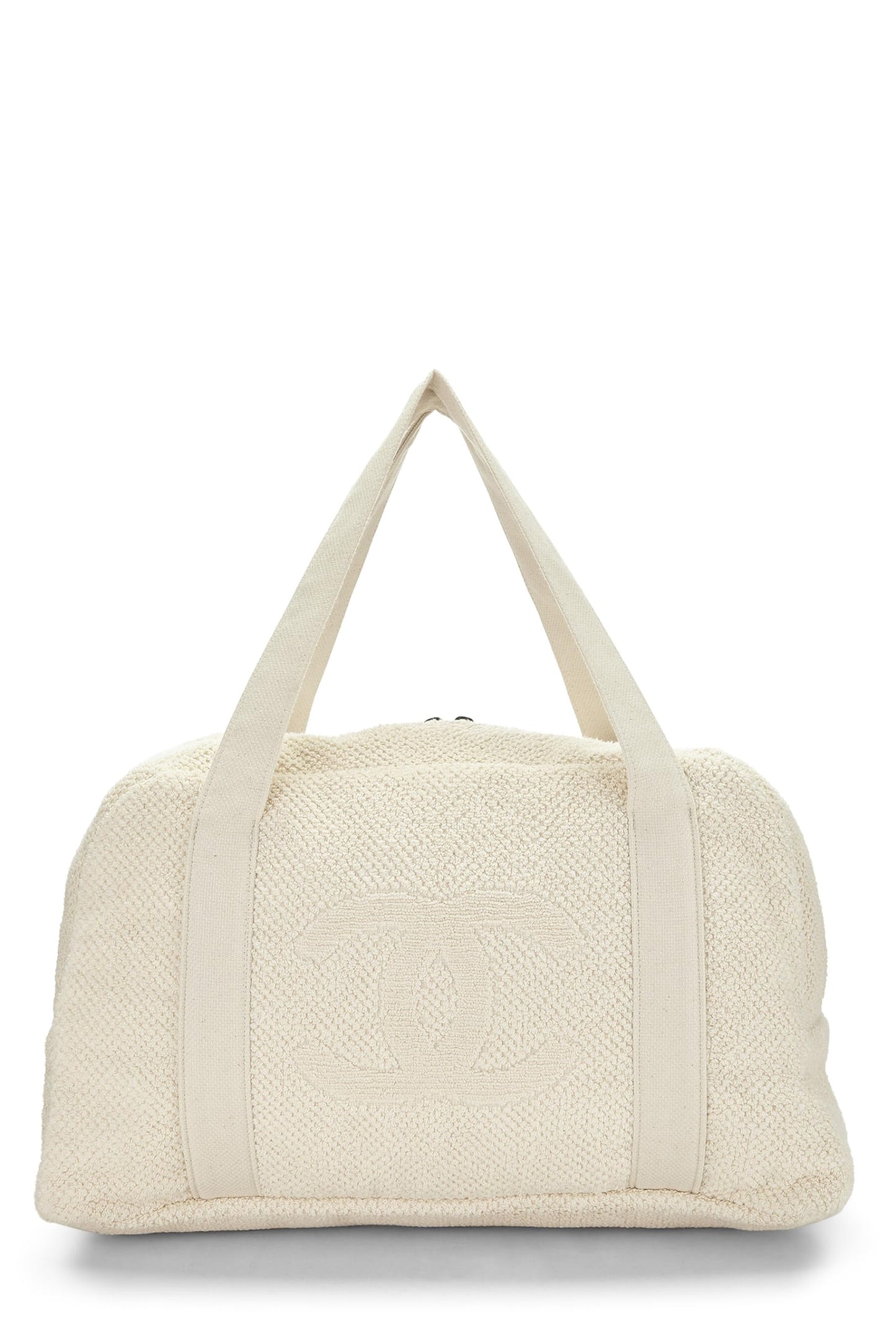 Chanel,  White Terry Cloth 'CC' Beach Set, White