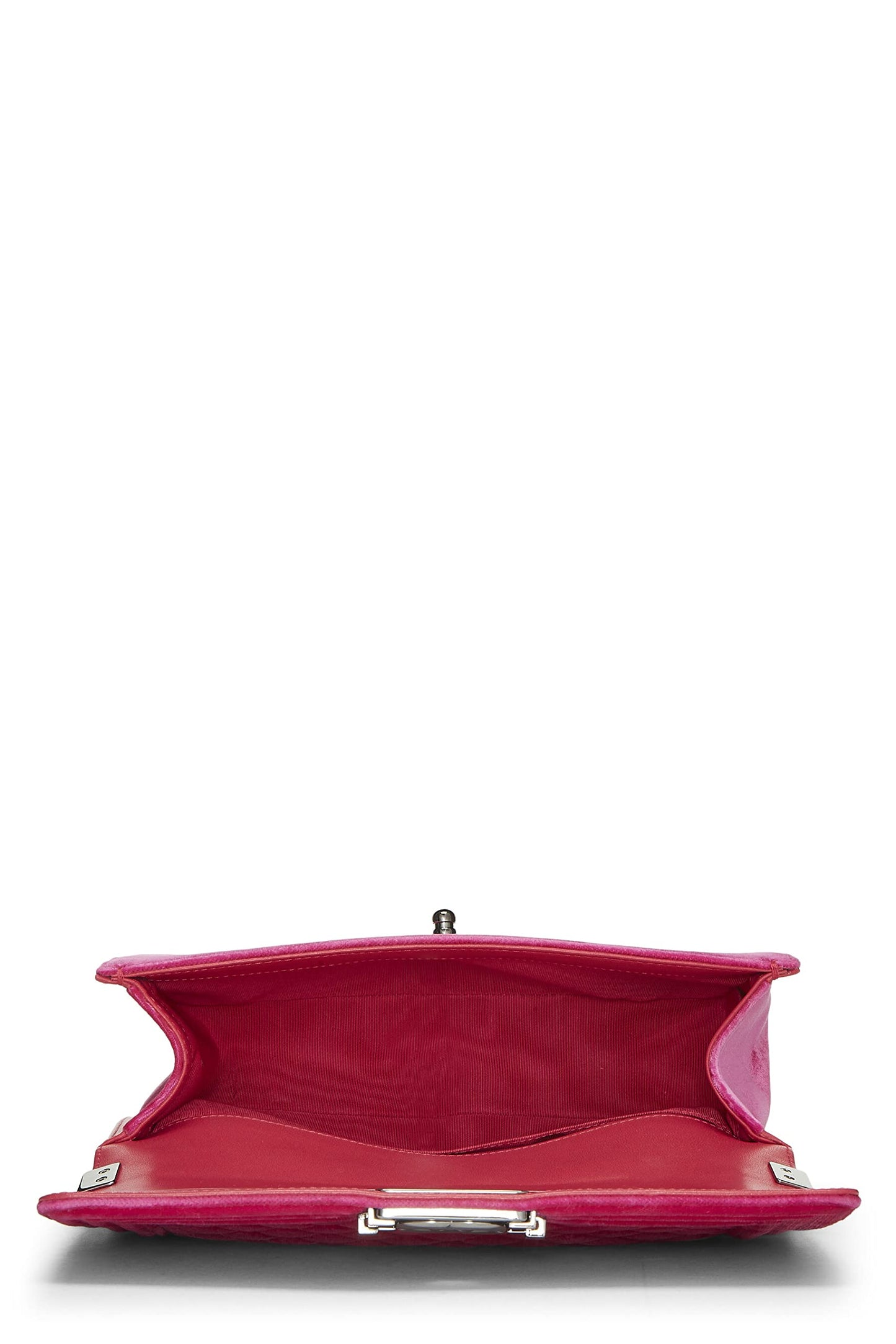 Chanel,  Pink Quilted Velvet Boy Bag Medium, Pink