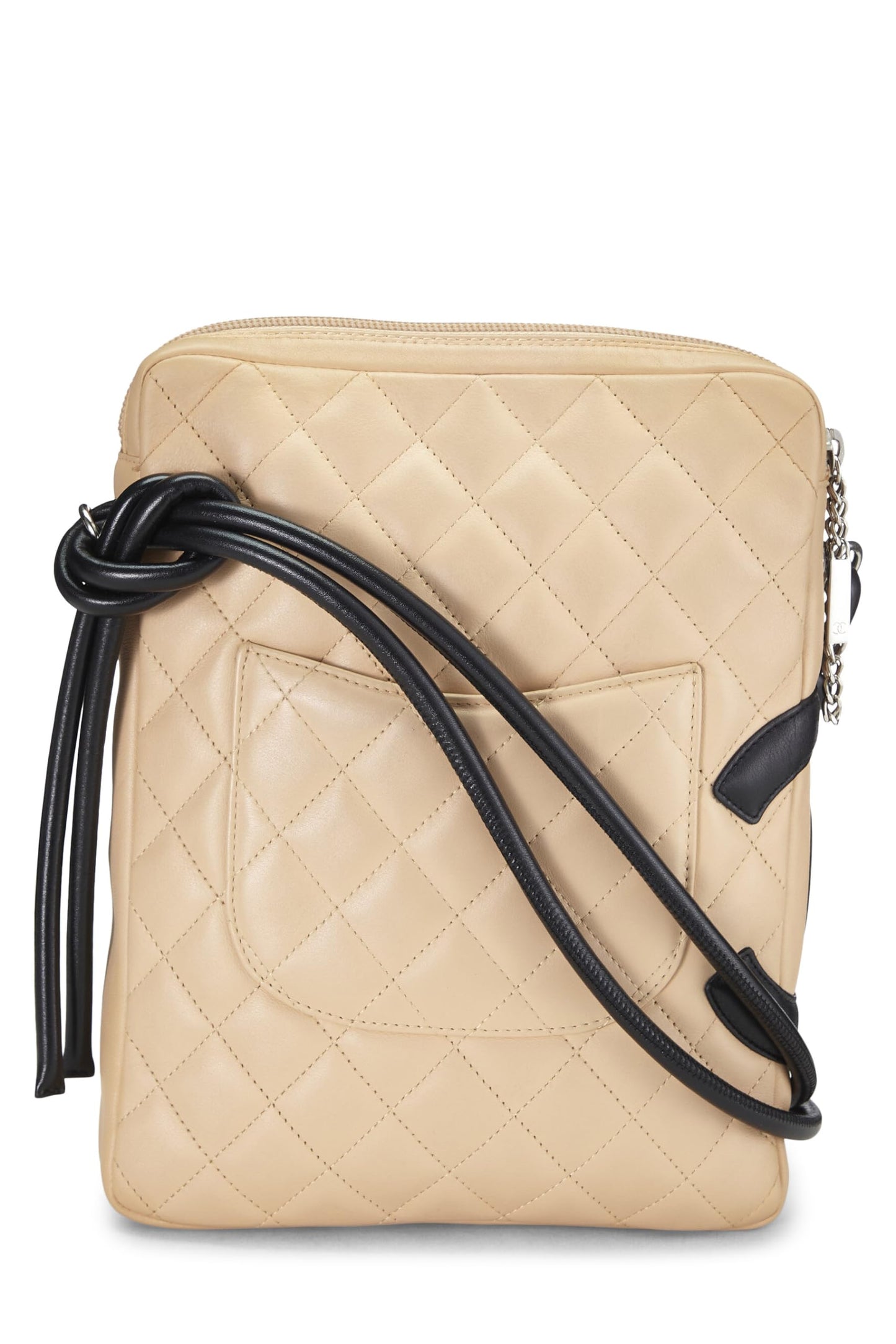 Chanel,  Beige Quilted Calfskin Cambon Ligne Shoulder Bag Large, Beige