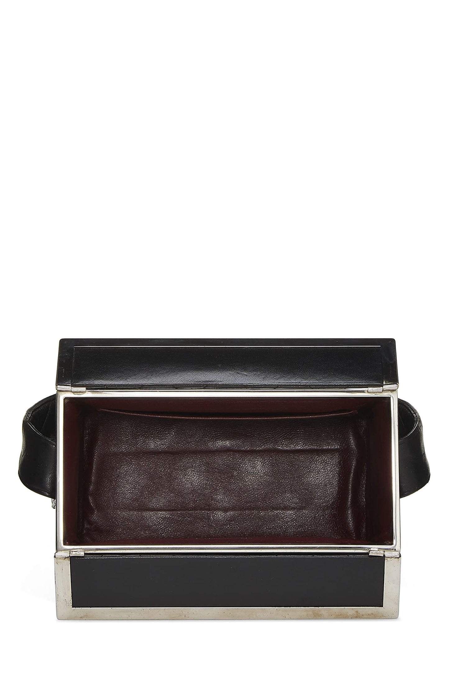 Chanel,  Black Quilted Lambskin Box Bag, Black
