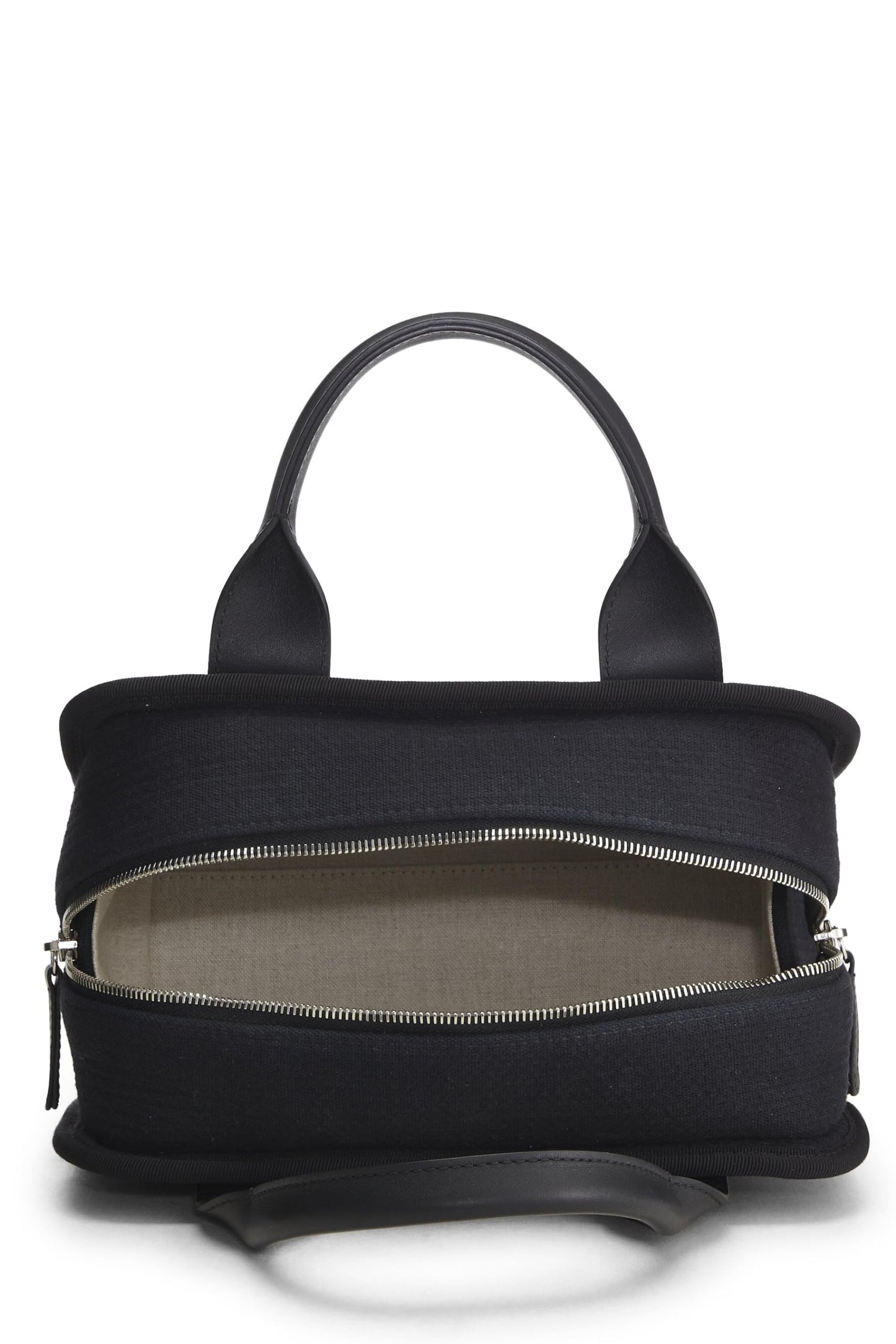 Chanel,  Black Canvas Deauville Bowler, Black