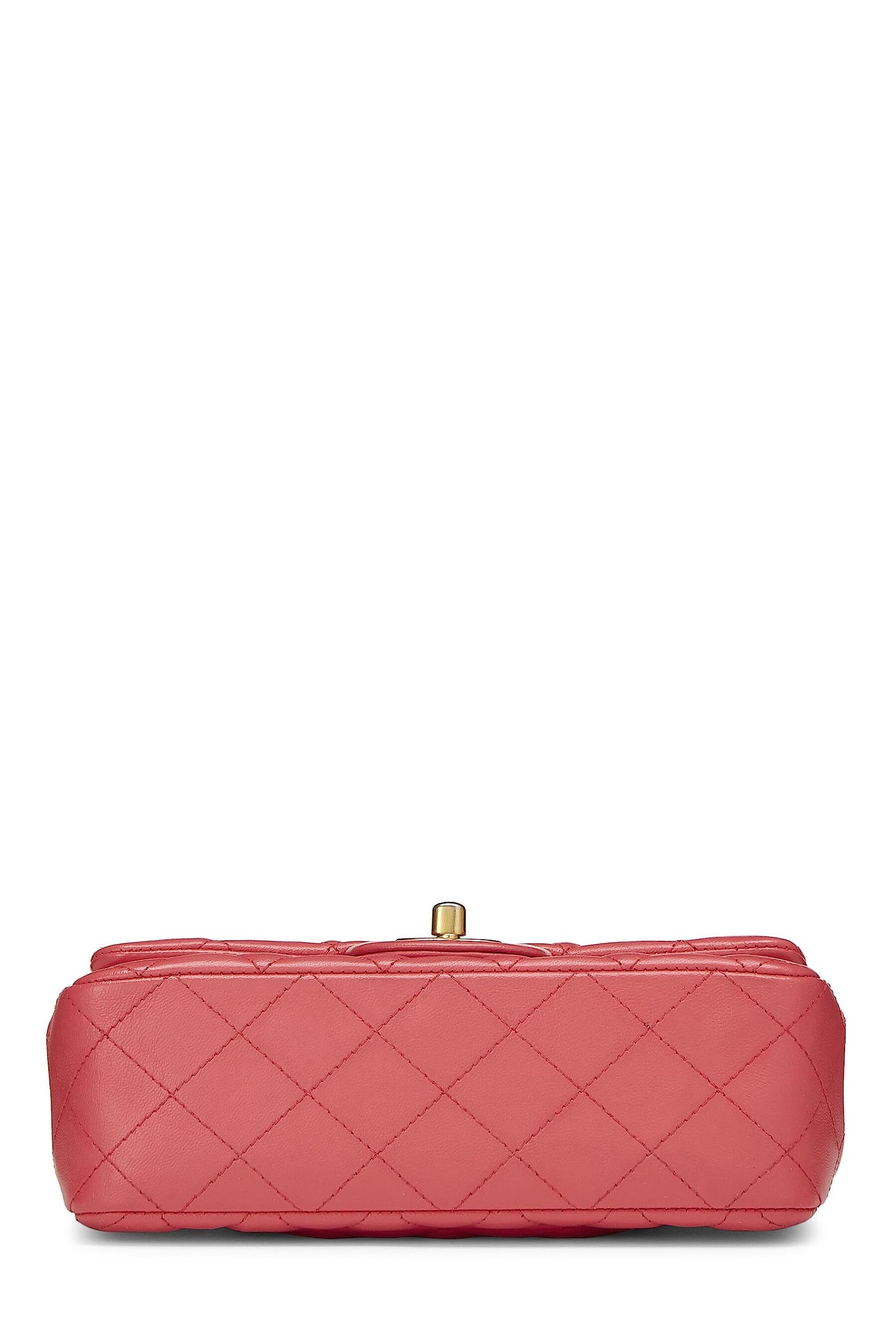 Chanel,  Pink Lambskin Lucky Charm Rectangular Flap Mini, Pink