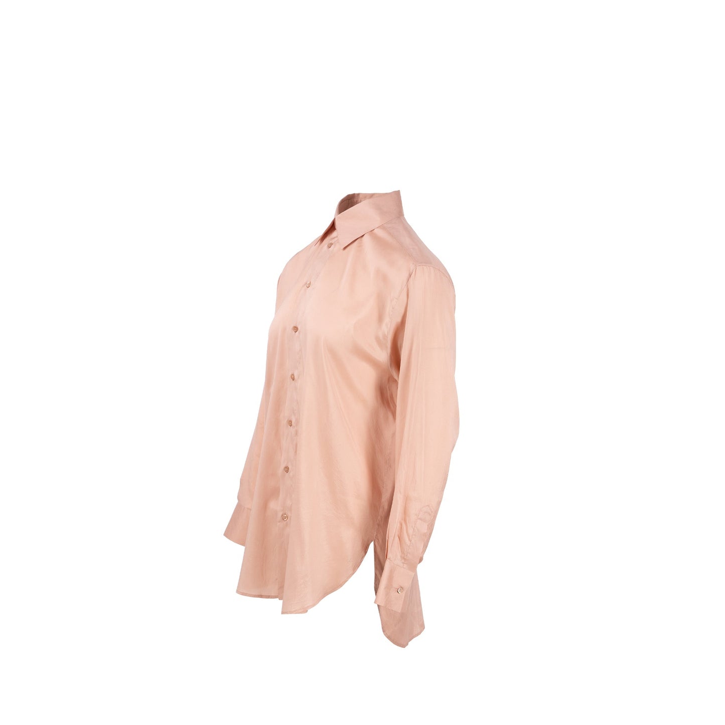 Luxury Dior Size 34 Satin Blouse Silk Pink