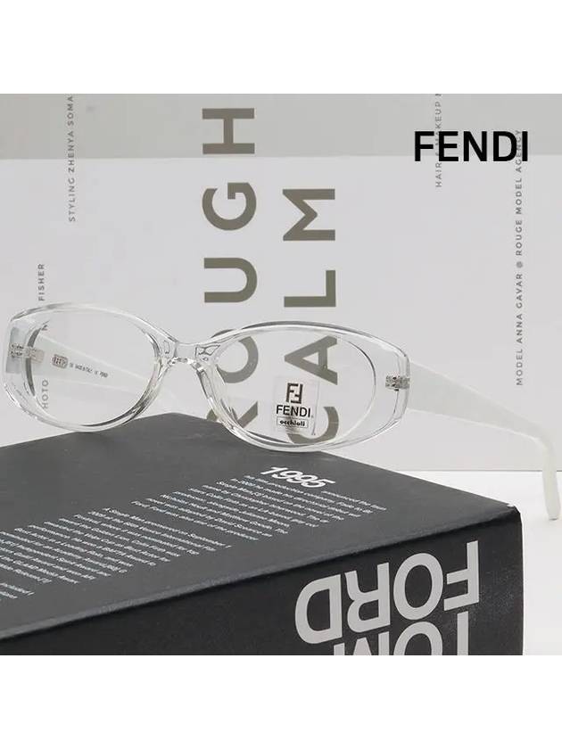 Luxury Fendi Eyewear Acetate Eyeglasses Grey