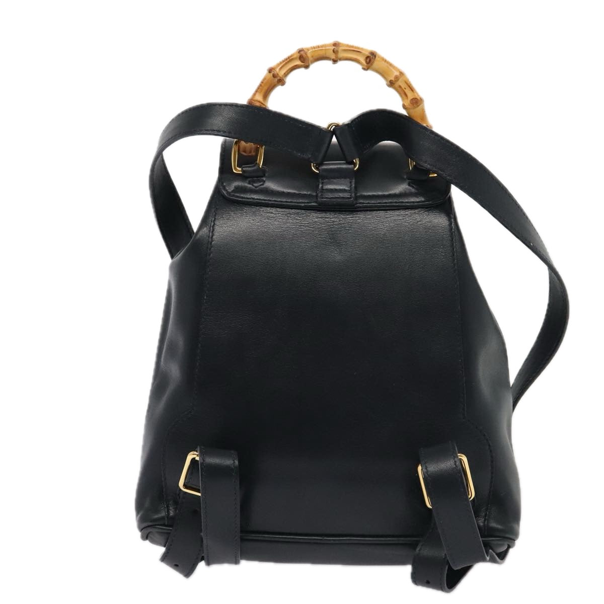 Gucci Bamboo  Leather Backpack Bag ()