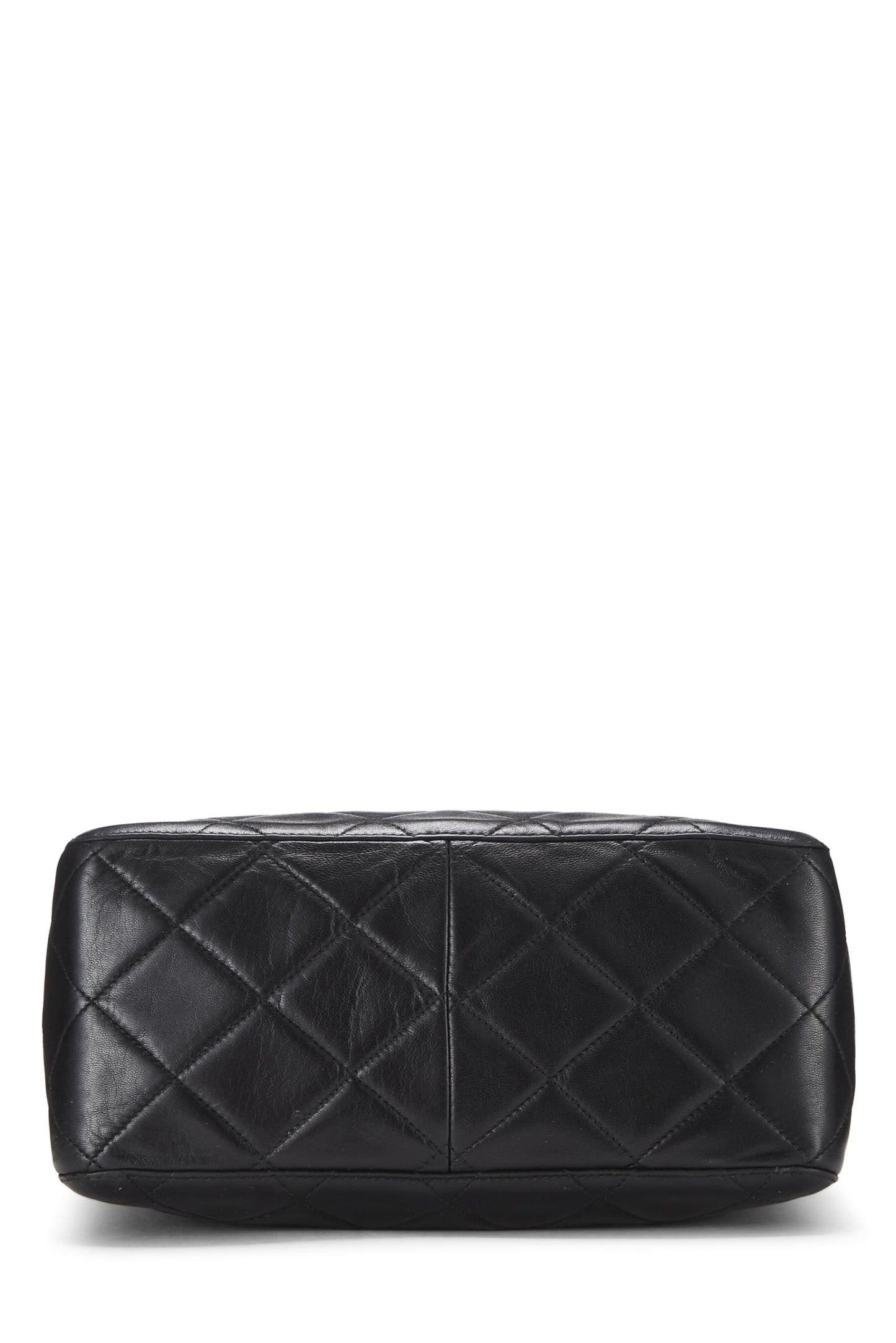 Chanel,  Black Quilted Lambskin Shoulder Bag, Black