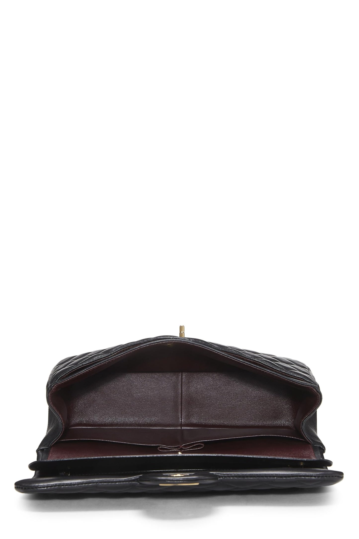 Chanel,  Black Quilted Lambskin New Classic Double Flap Jumbo, Black